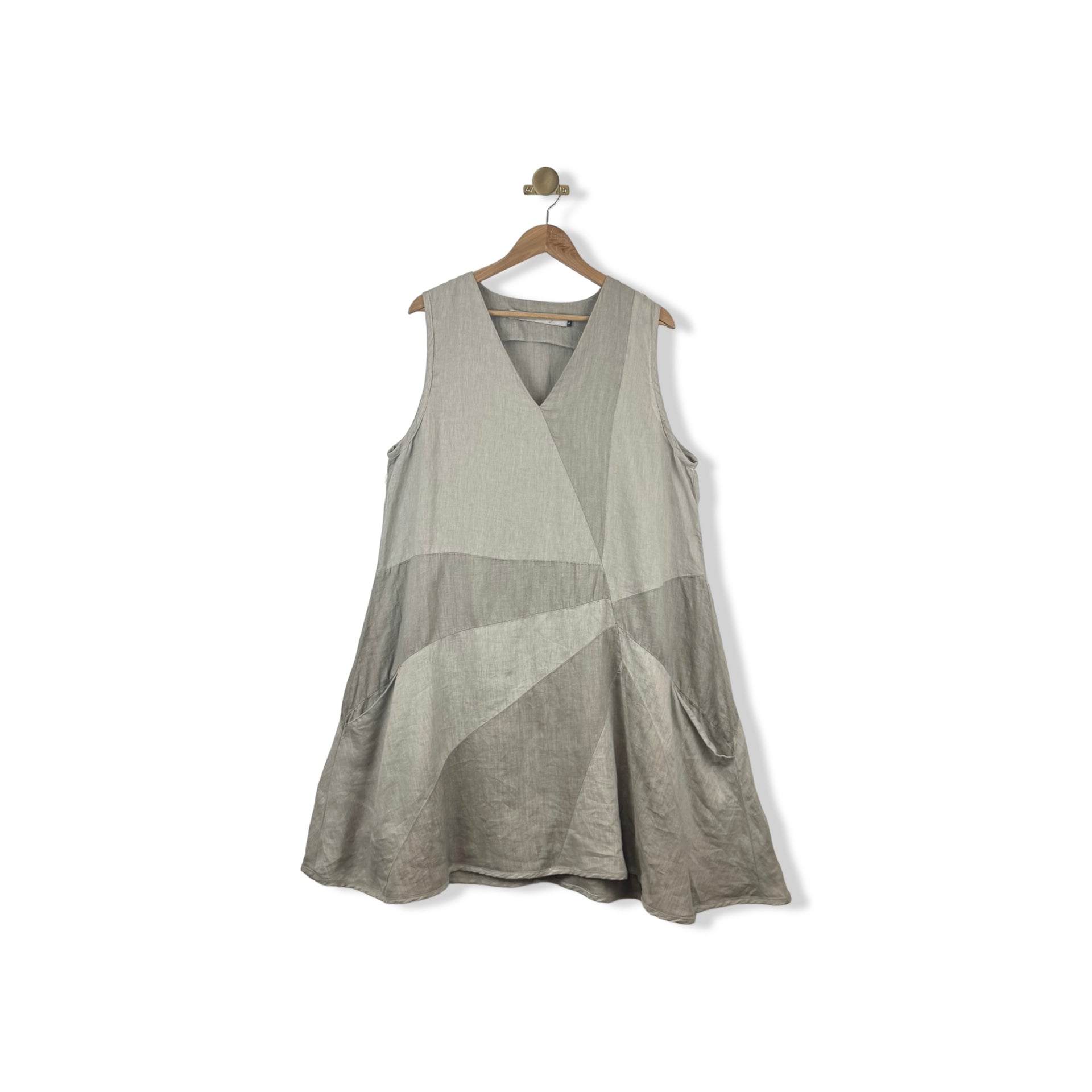 Cynthia Ashby Sleeveless Linen Dress