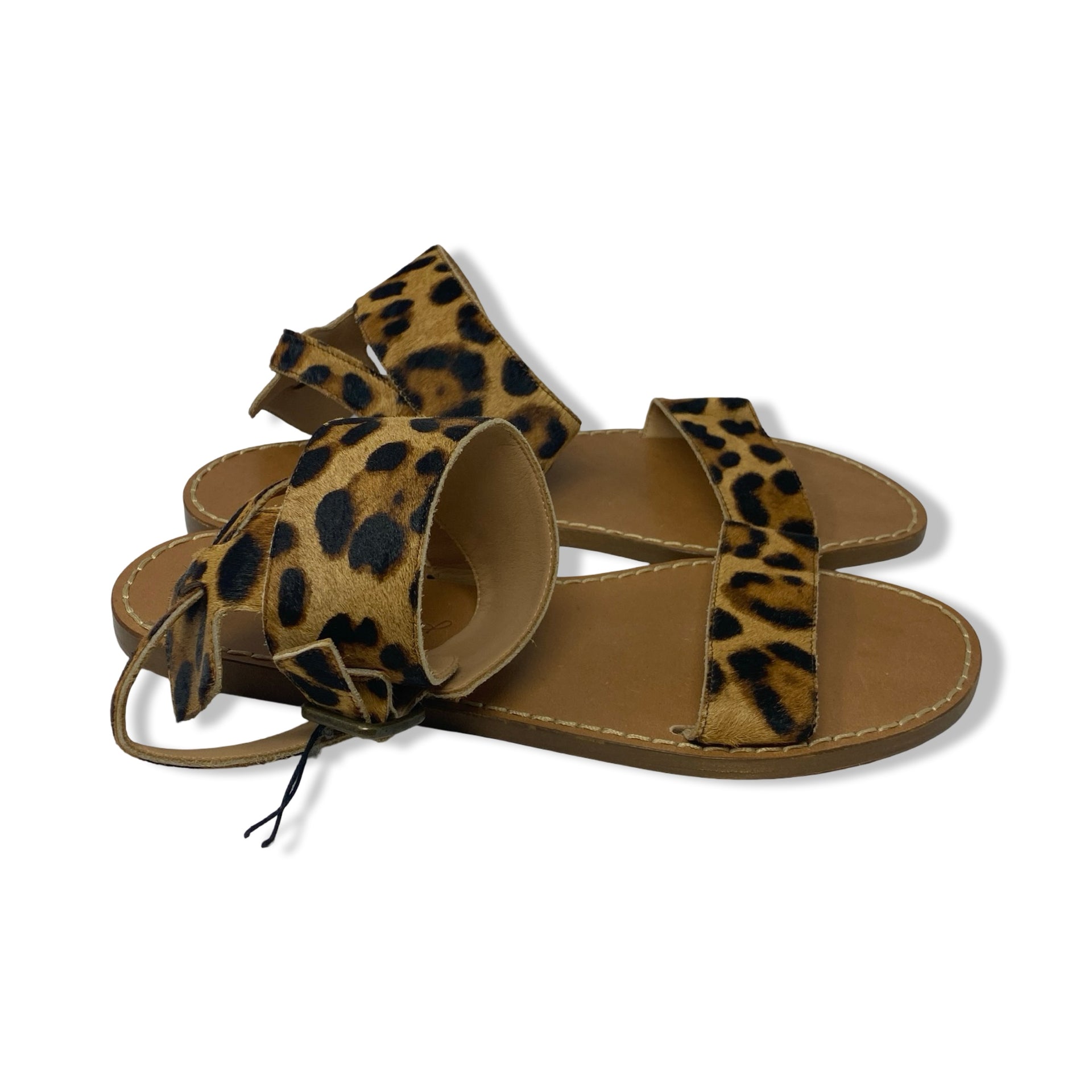 Unsubscribed Leopard Hair Calf Sandal