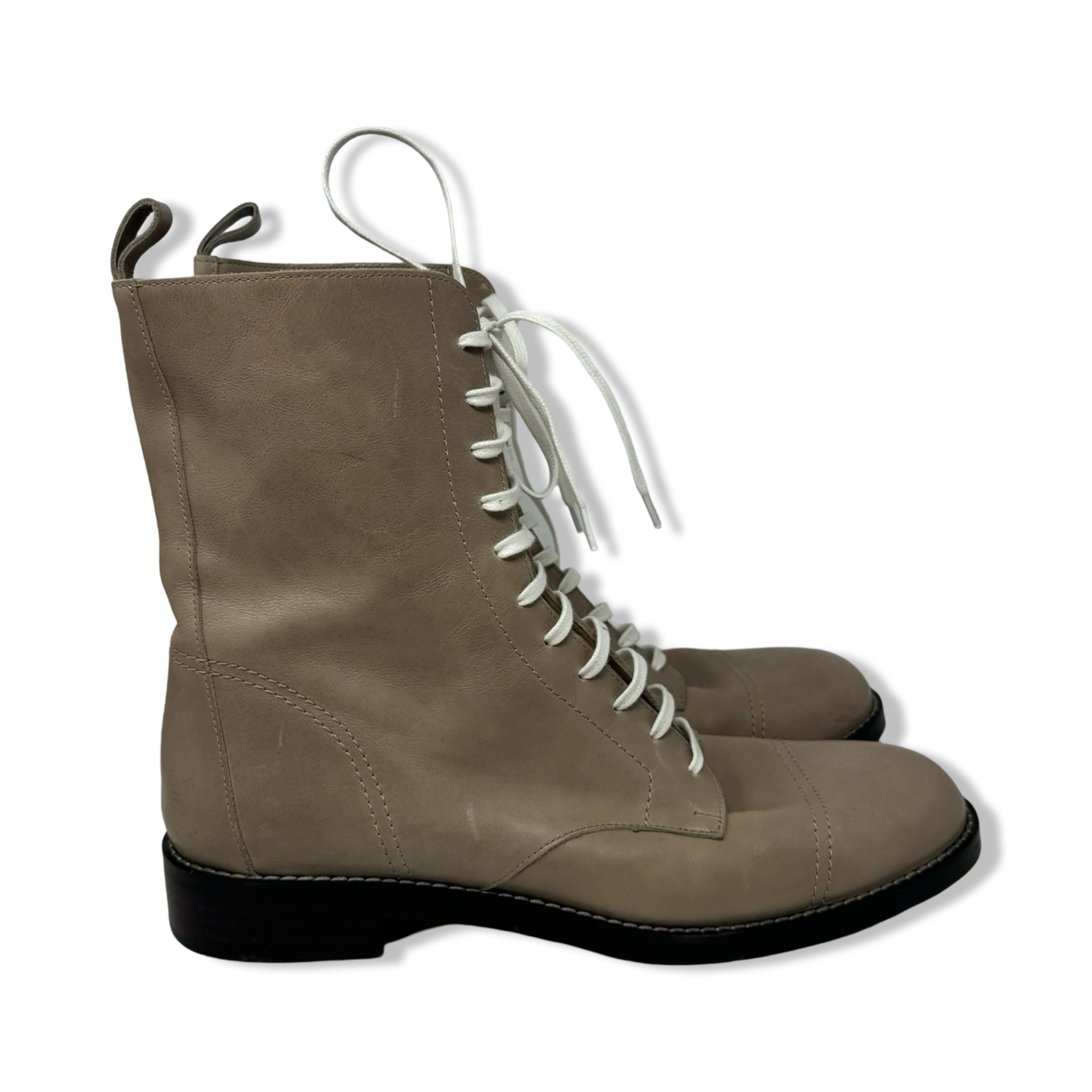 Theory Satin Leather Laced Boot