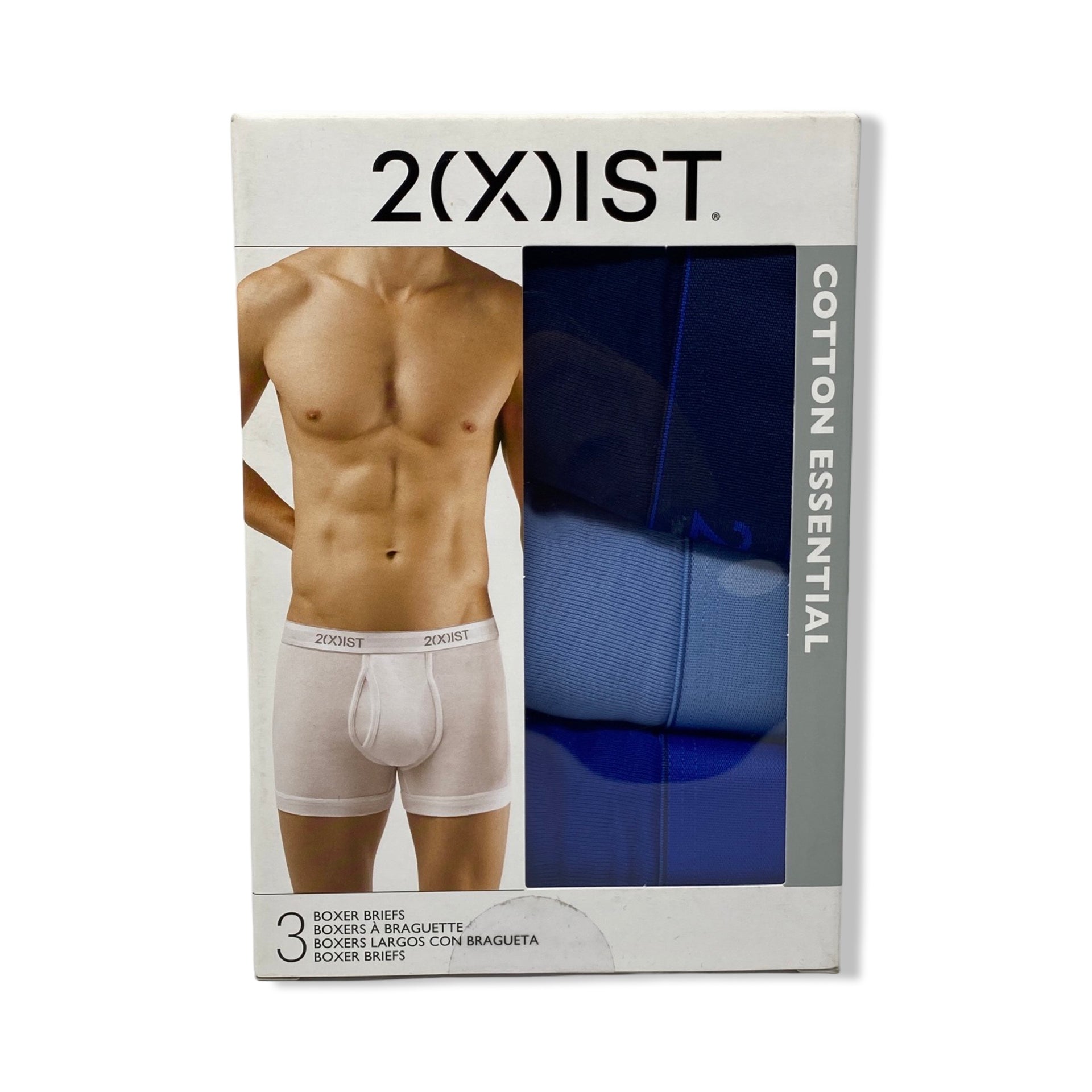 2(X)IST Cotton Essential Multicolor 3-Pack Boxer Briefs