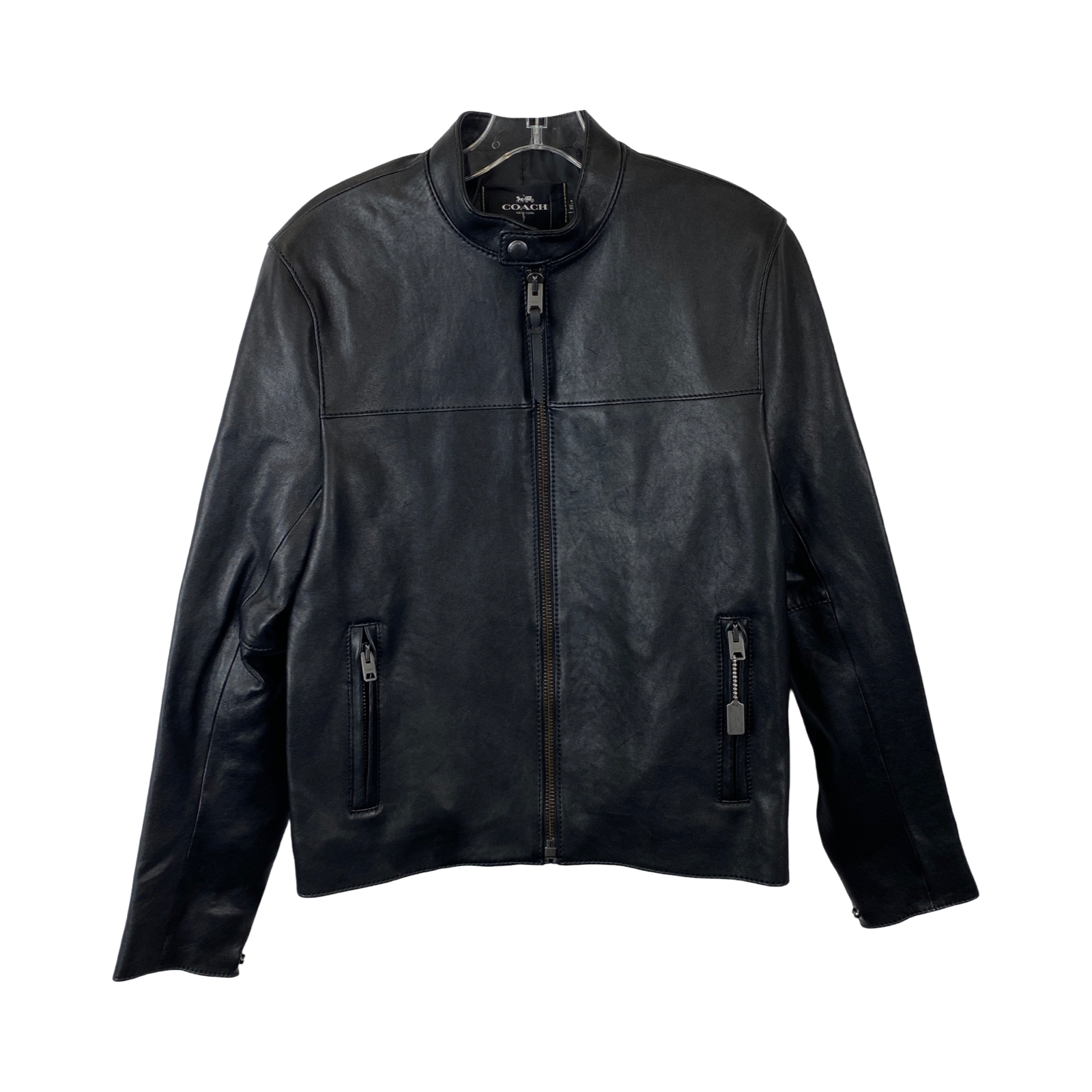 Coach Black Leather Racer Jacket