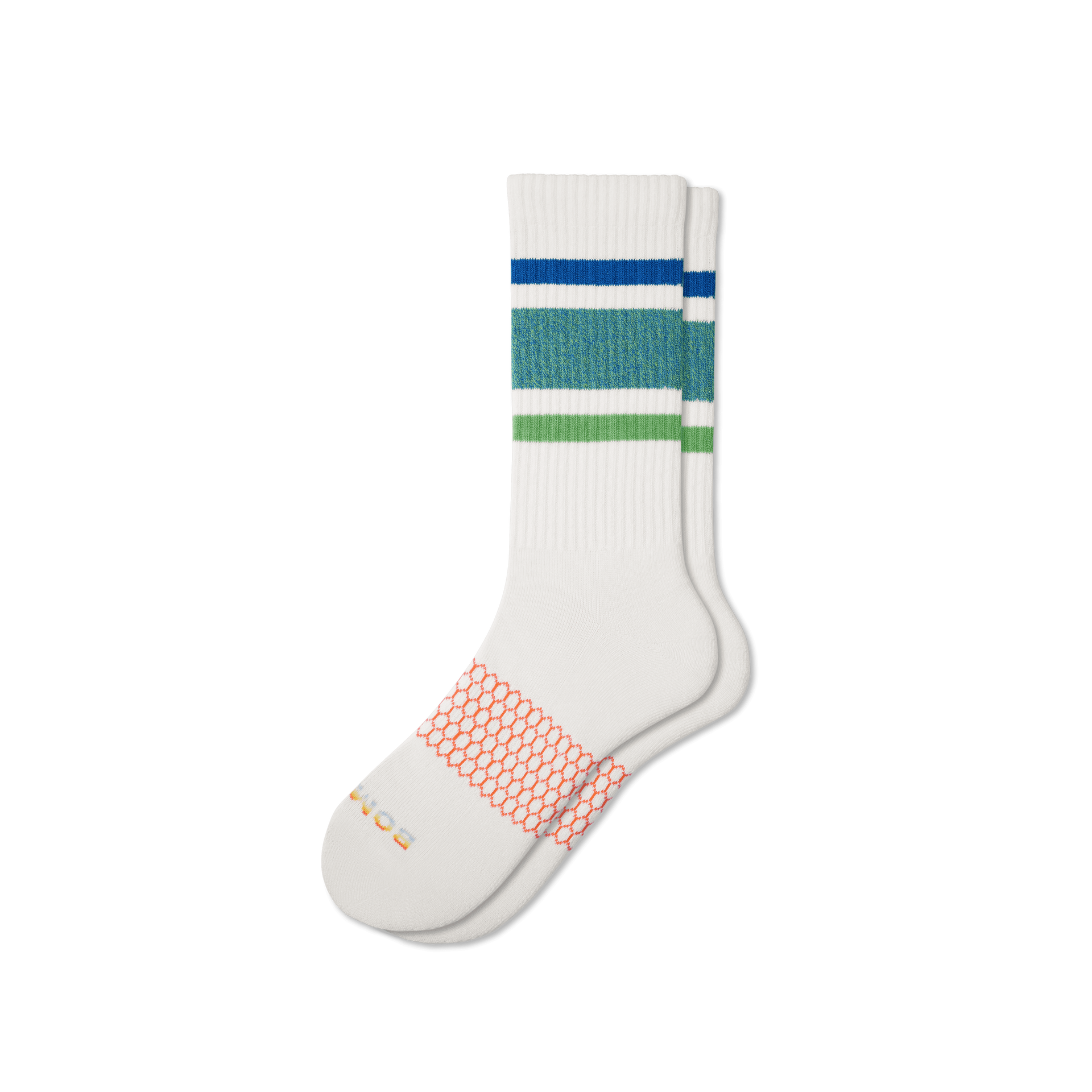 Bombas Blue Pride Striped Calf Socks