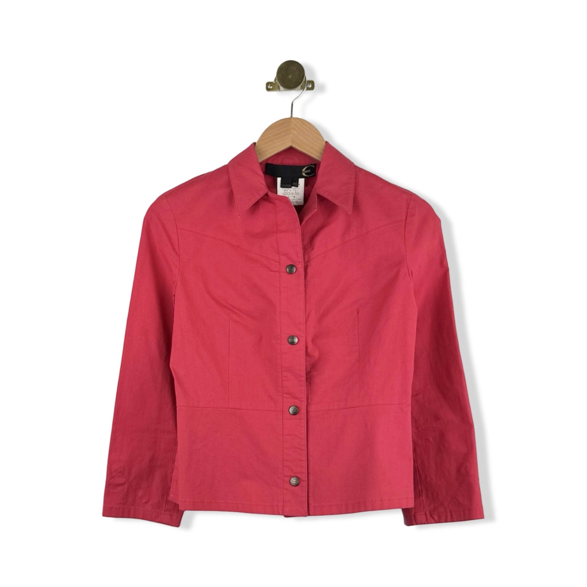 Just Cavalli Snap Button Long Sleeve Top