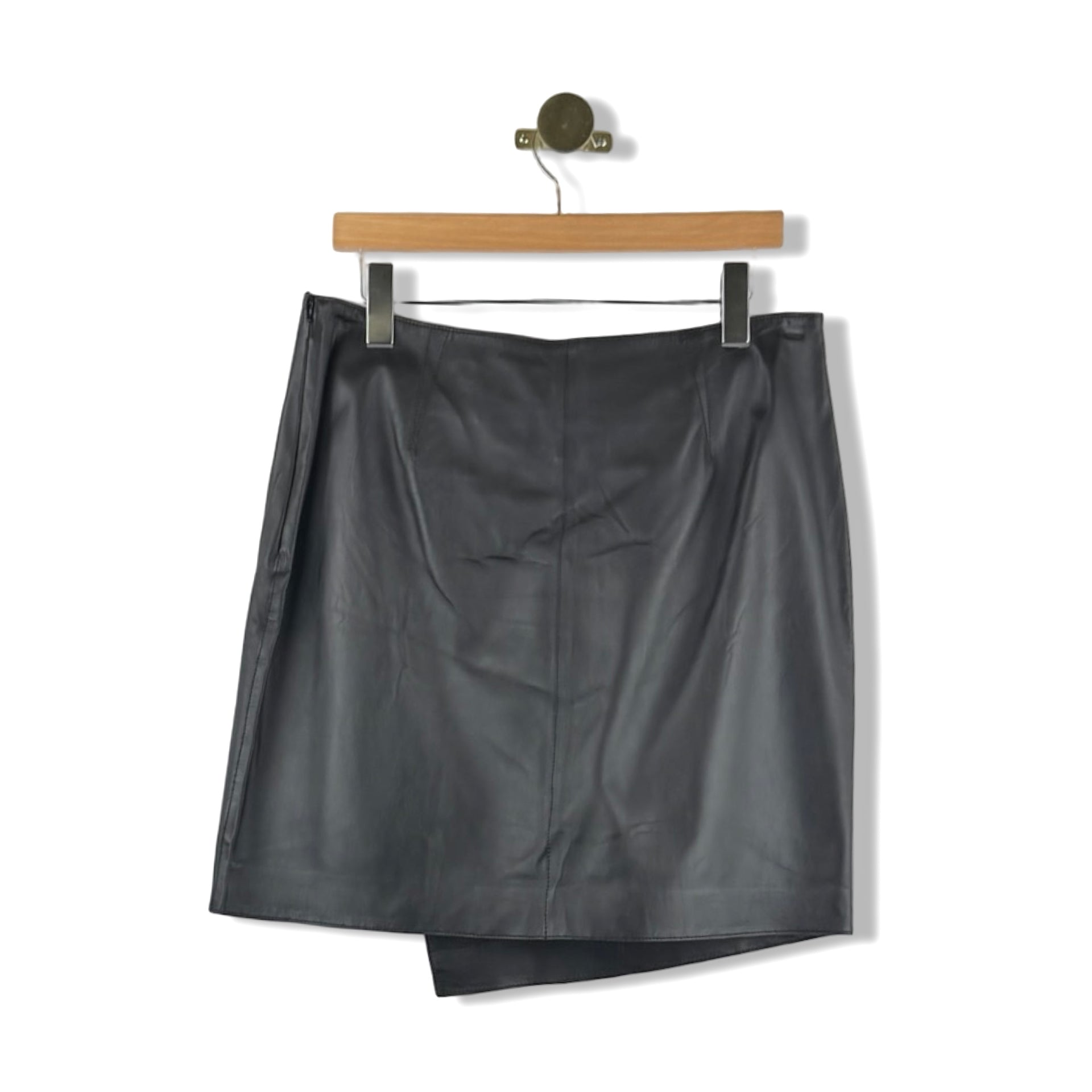 GSTQ Leather Mini Skirt