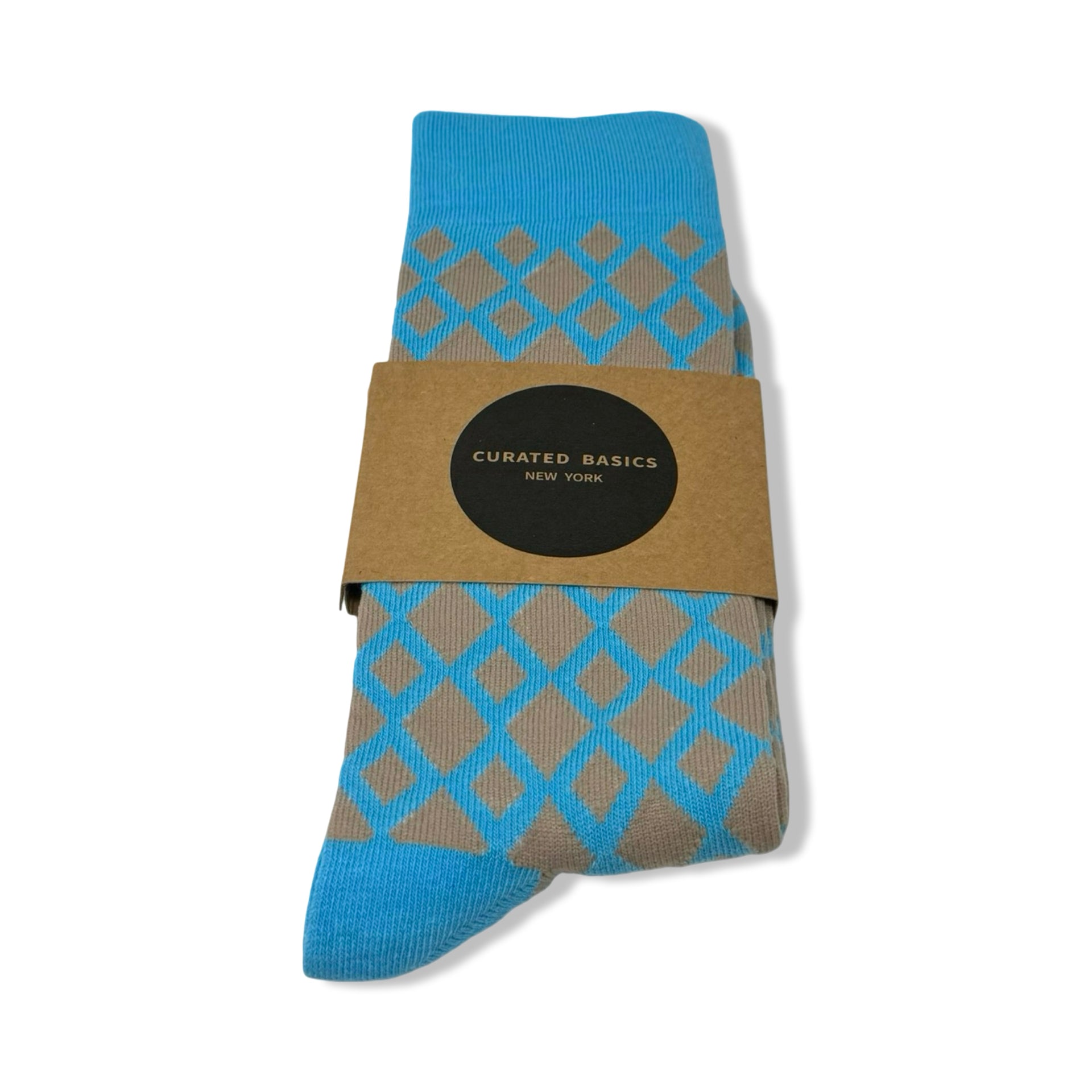 Curated Basics Diamond Calf Socks