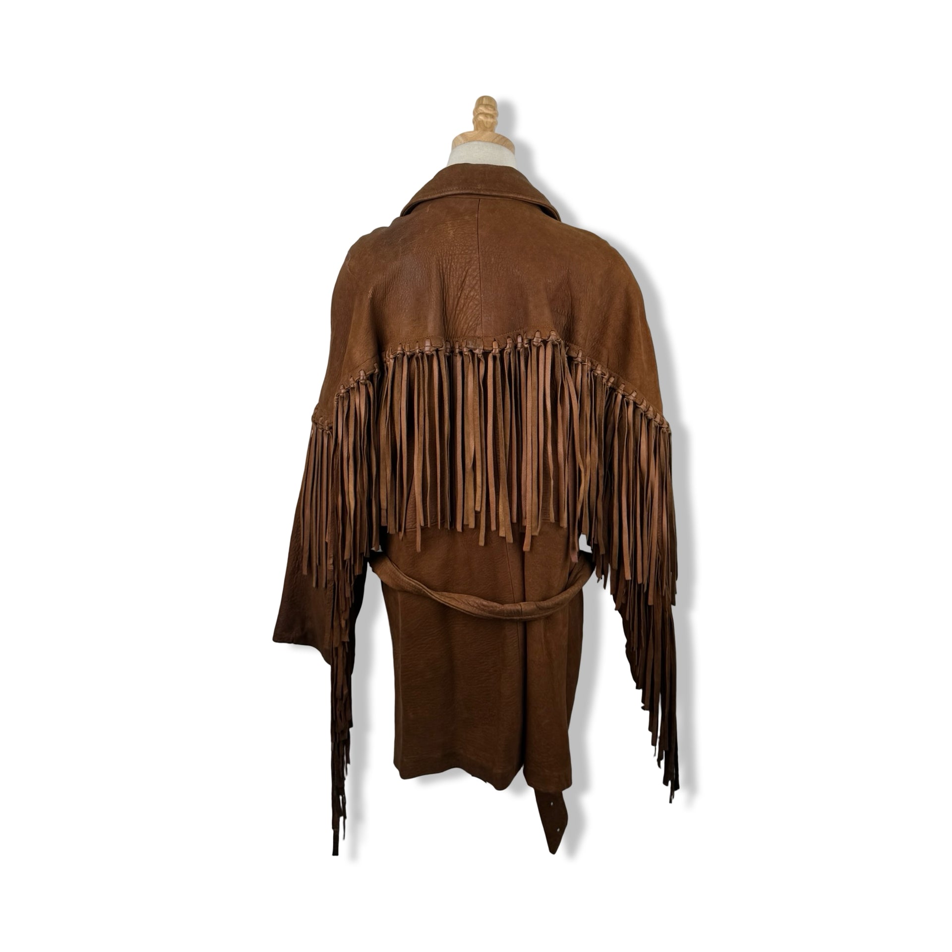 Vintage Fringe Leather Jacket