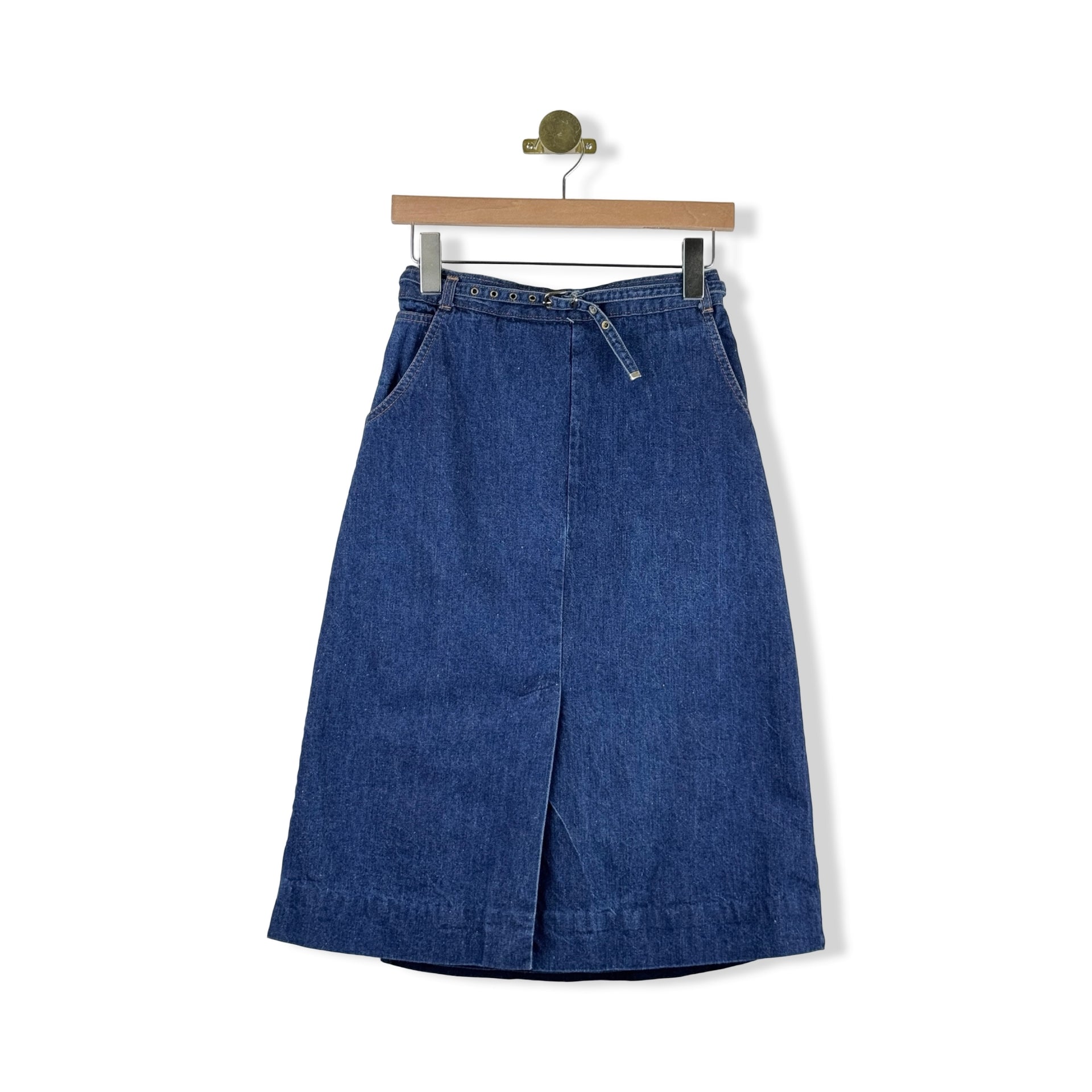 Vintage Landlubber 70s Denim Pencil Skirt