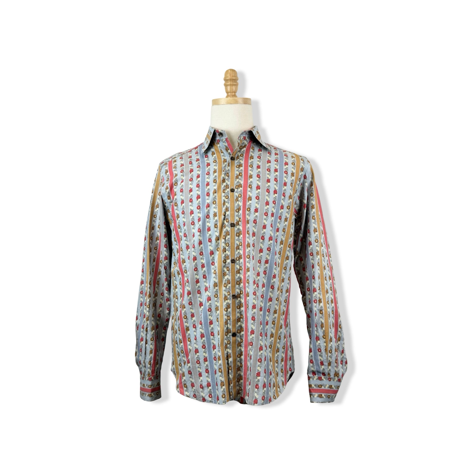 Etro Floral Striped Button Down