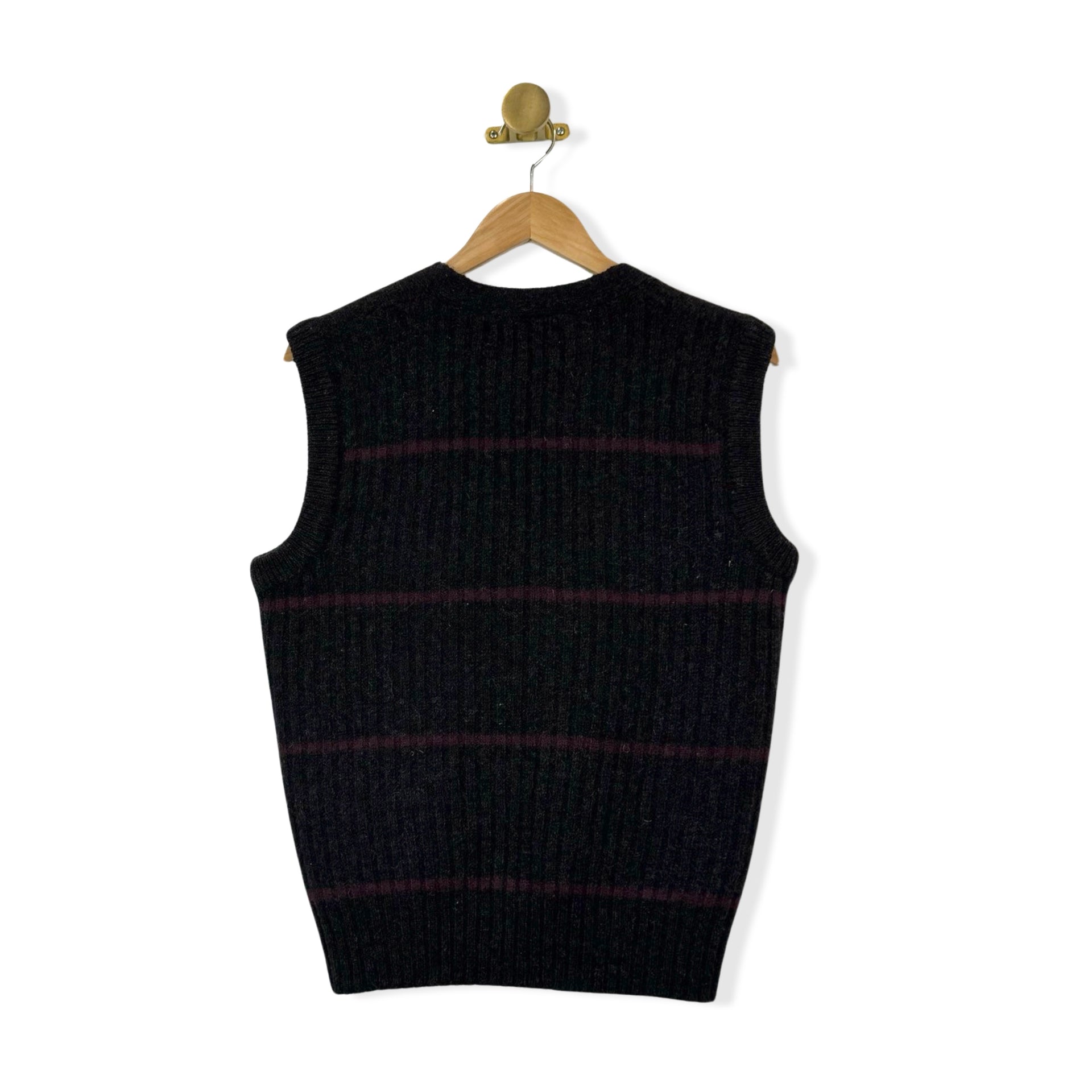 Yves Saint Laurent Striped Wool Vest