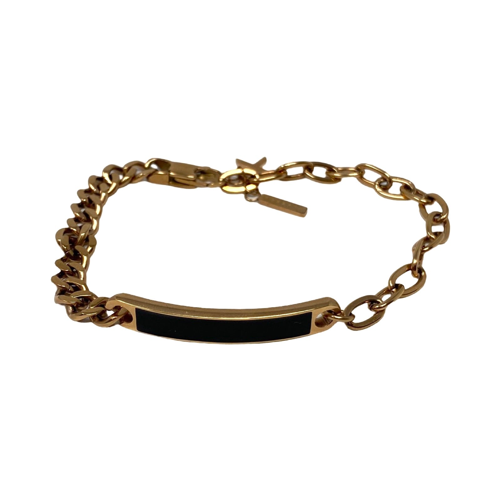 Klasse14 Chain2Chain Black Enamel Bracelet