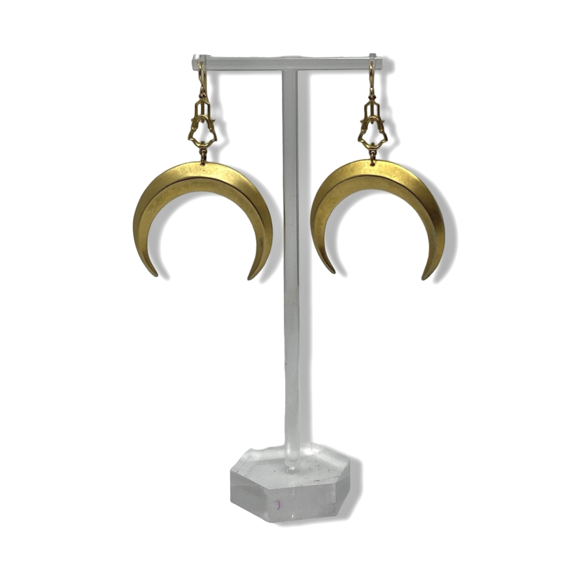 Crescent Moon Dangle Earring