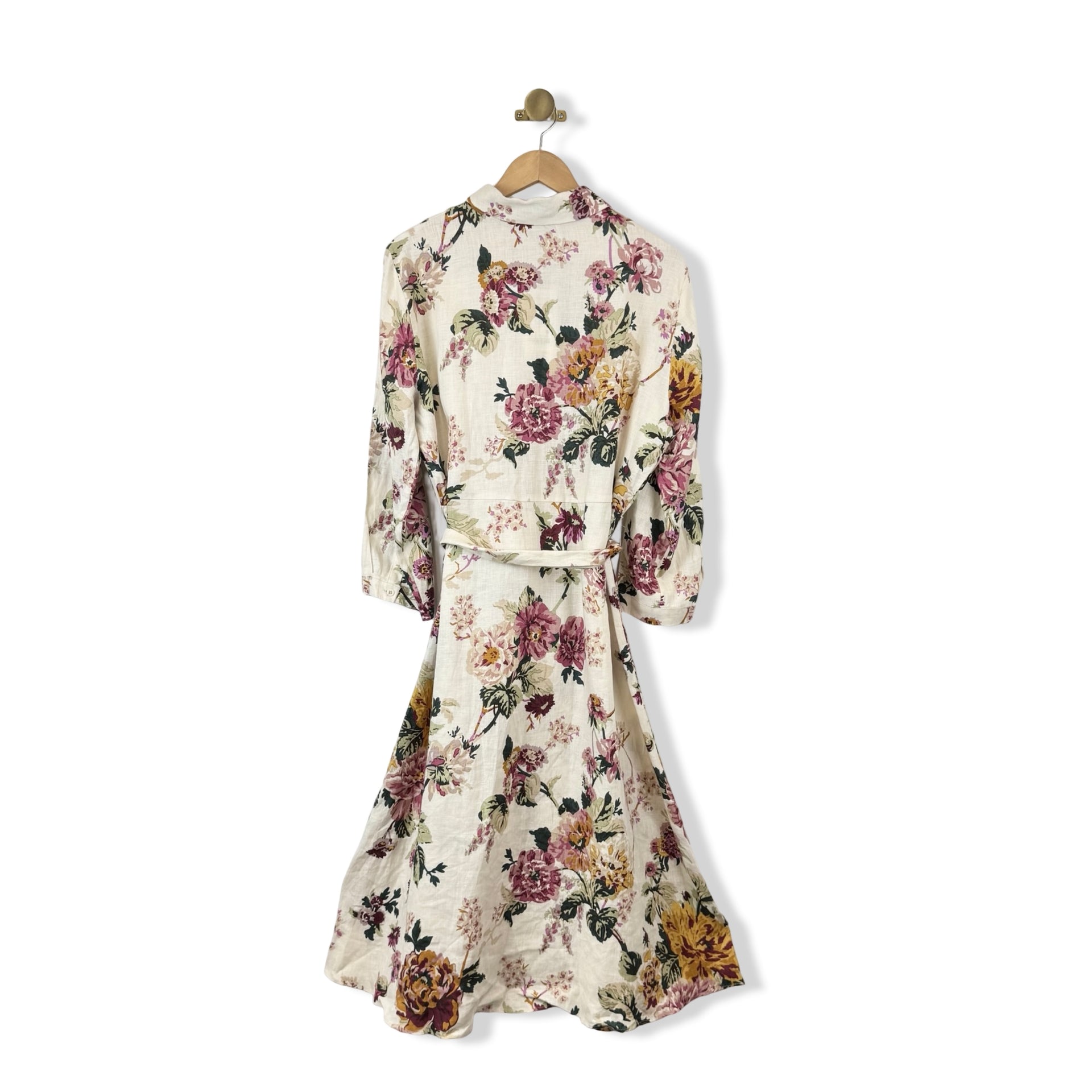 Zara Long Sleeve Floral Maxi Dress