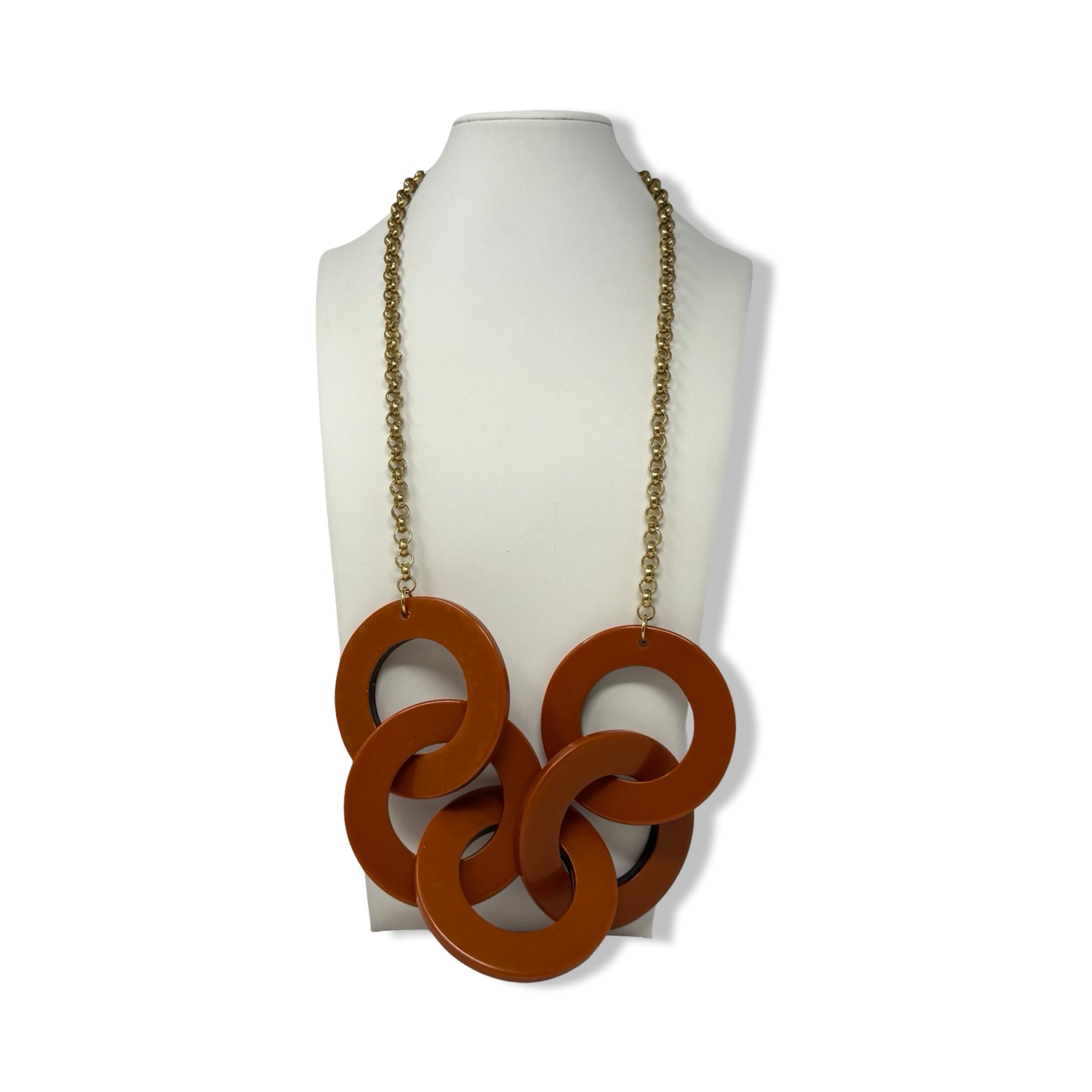 R.J. Graziano Circular Pendant Belcher Chain Necklace