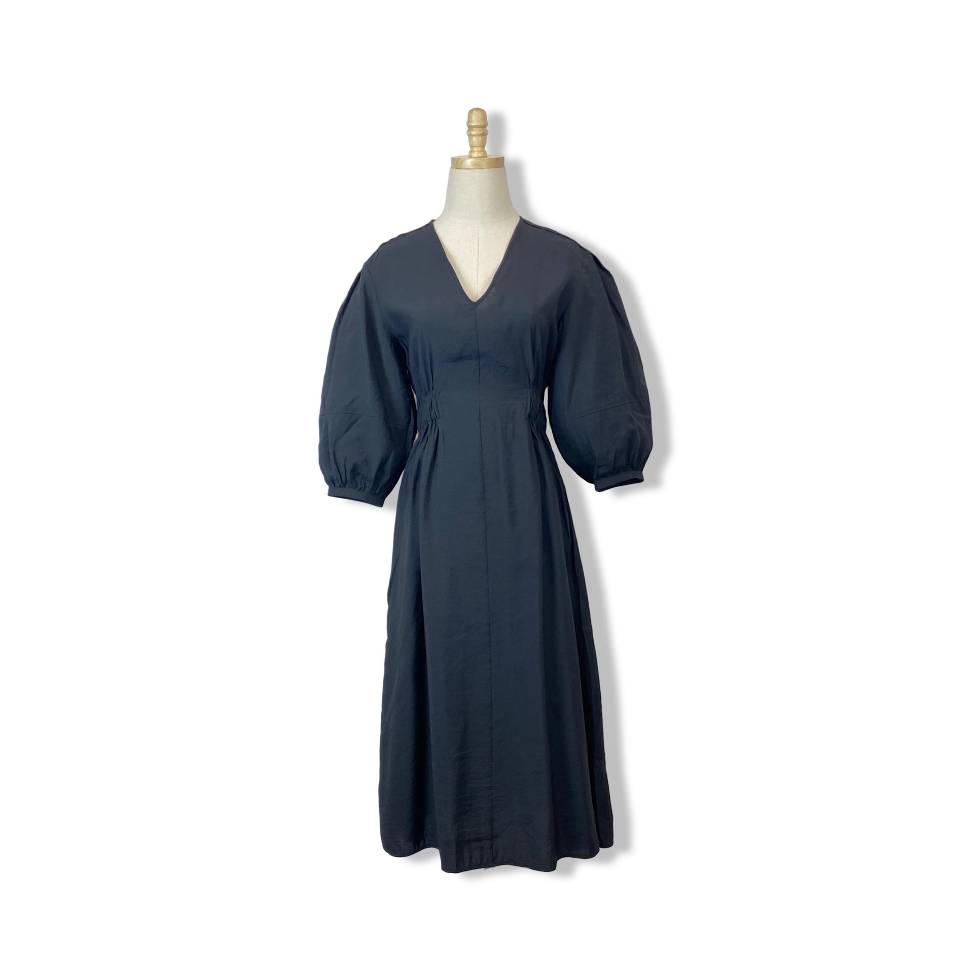 COS Voluminous V-Neck Dress