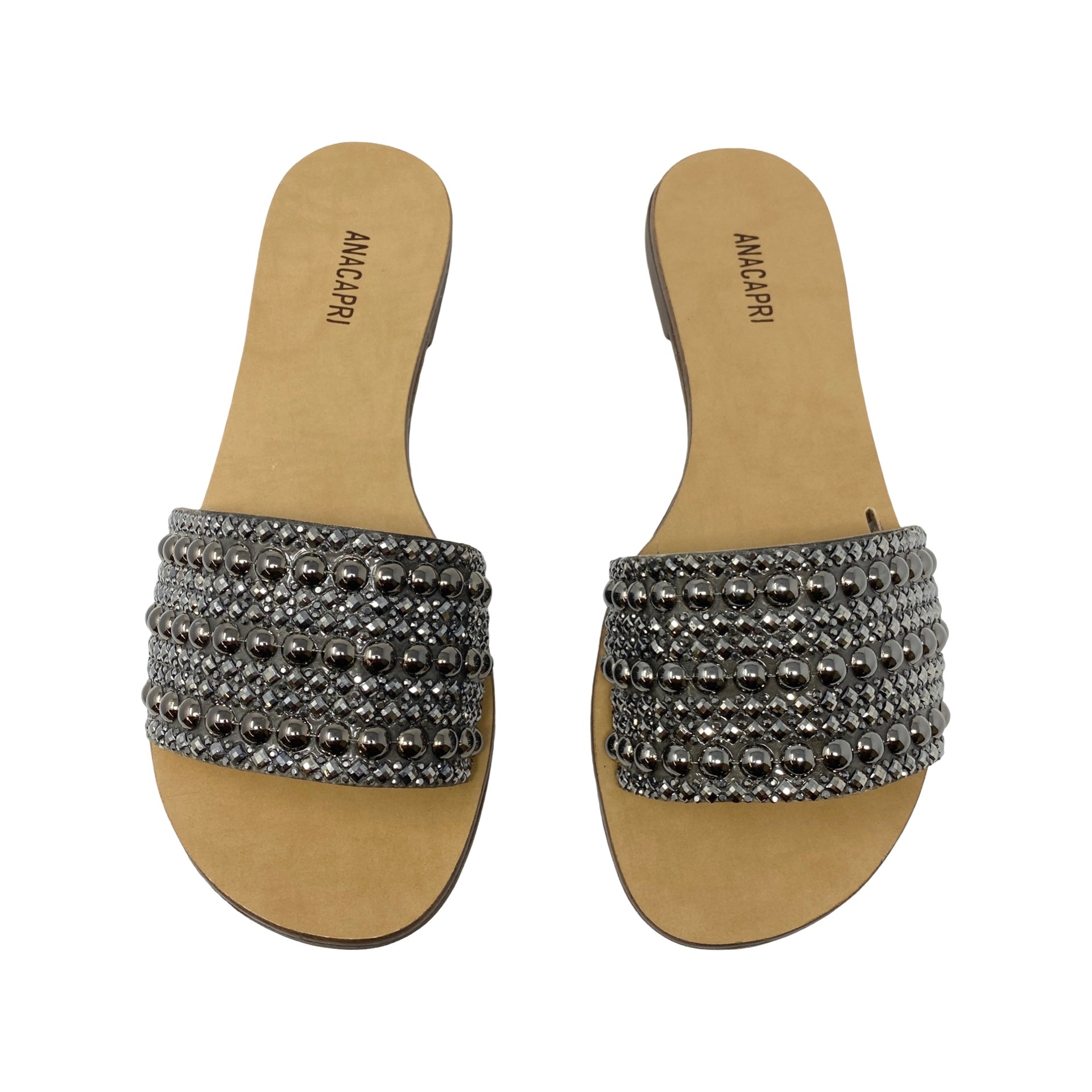 ANACAPRI Studded Embellished Slides