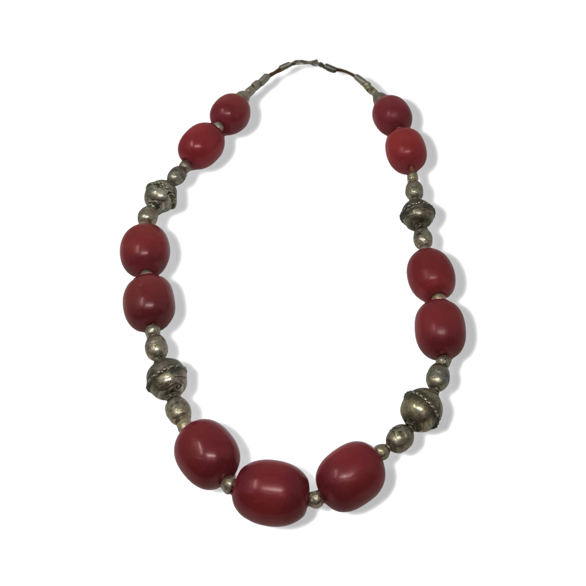 Oversized Beaded Single Strand Necklace