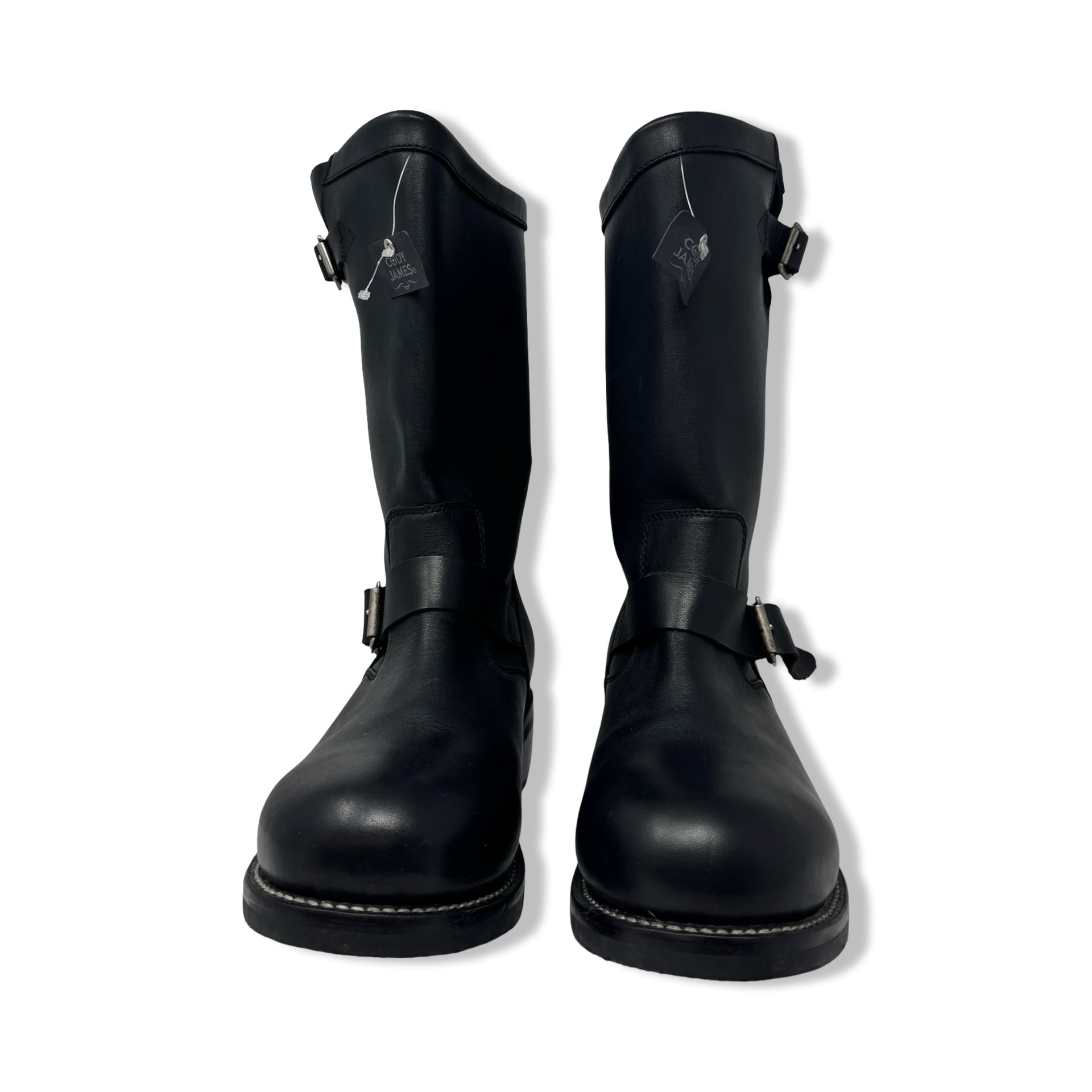 Cody James Leather Biker Boots