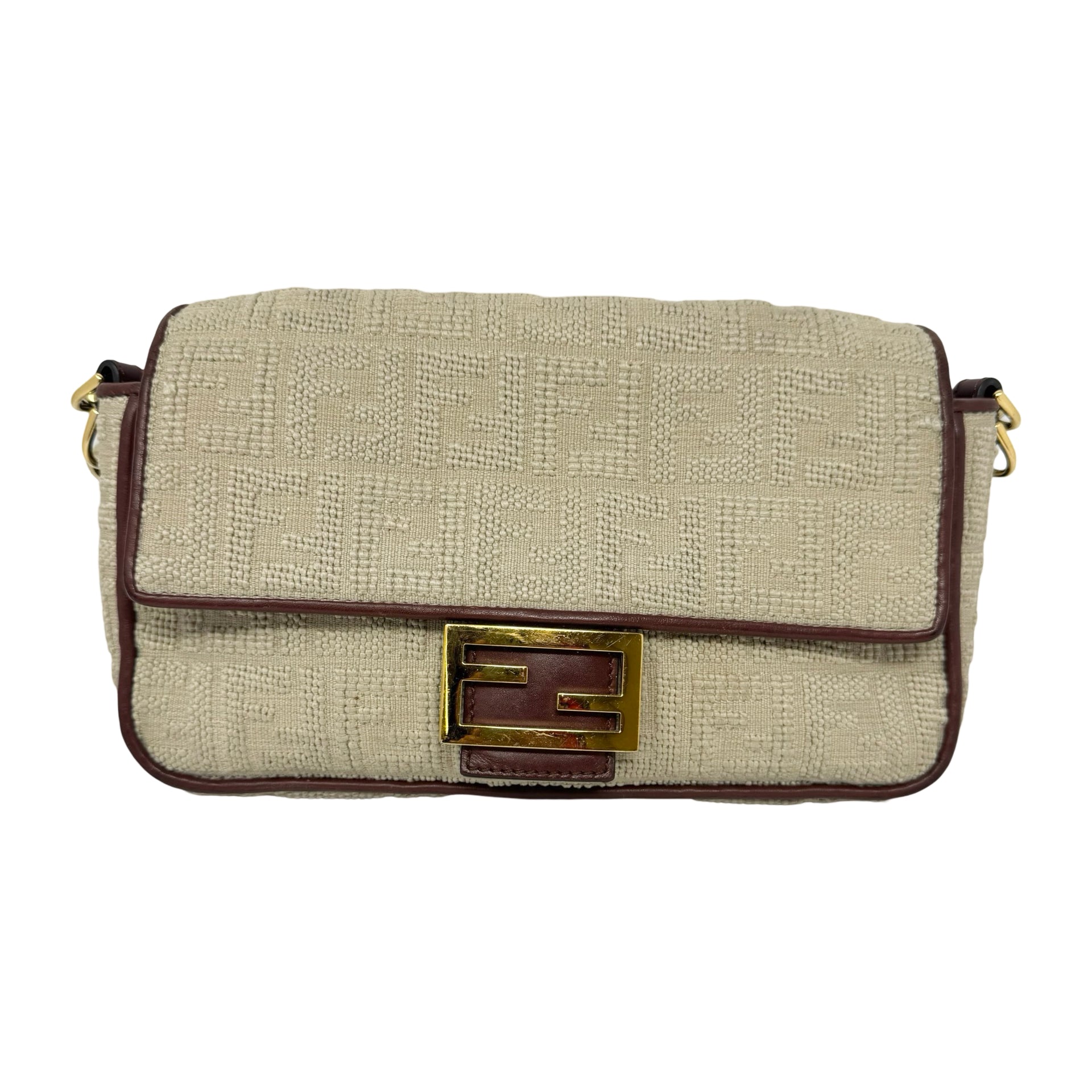 Fendi Canvas FF Medium Baguette