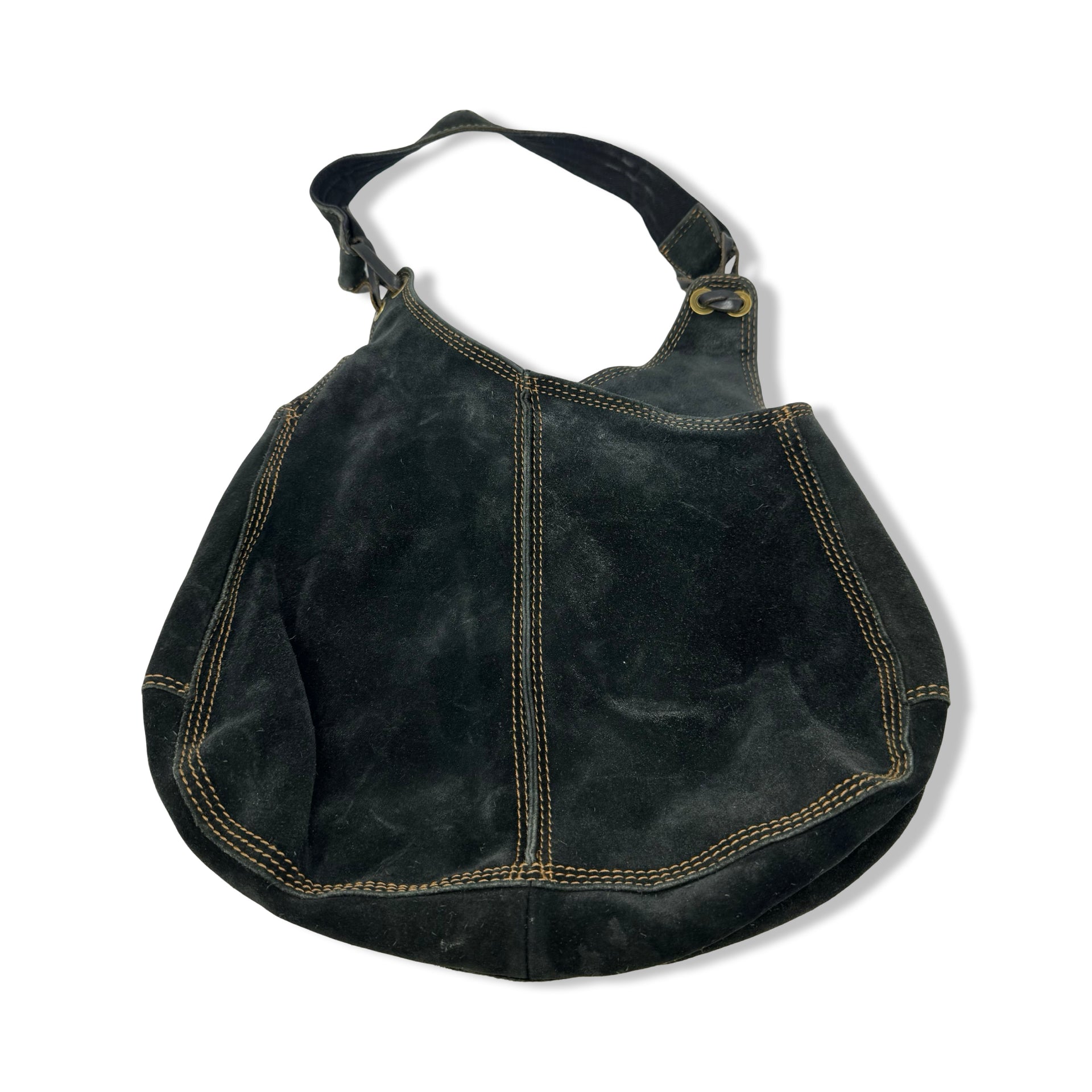 Lucky Brand Suede Vintage Hobo Bag