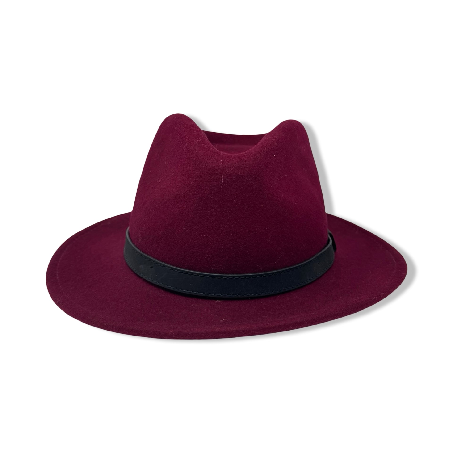Wool Felt Crushable Fedora Hat