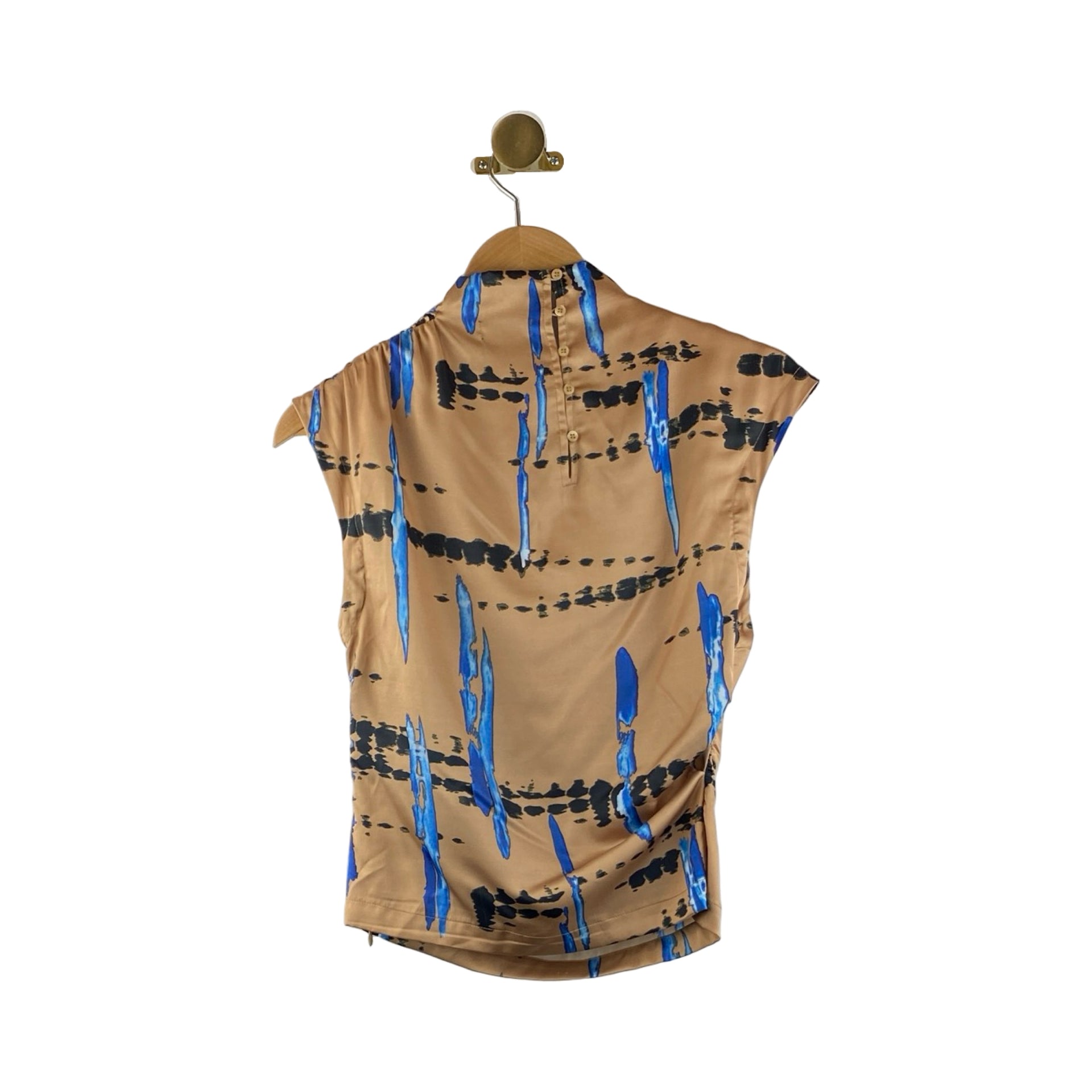 Area Stars Abstract Print Shell Top