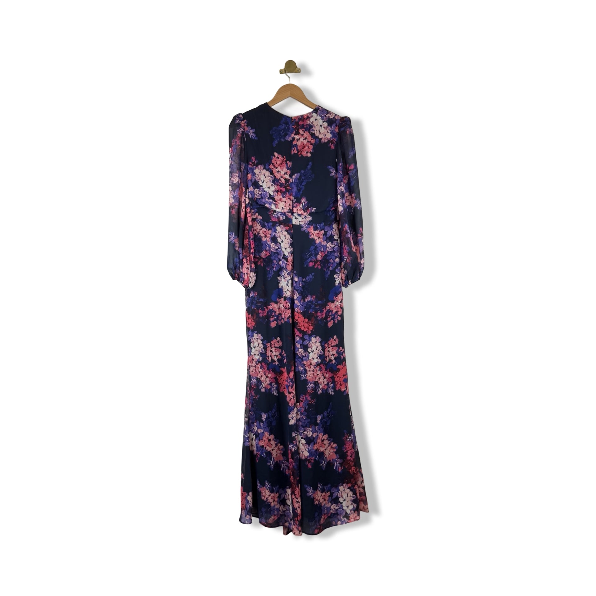 Eliza J Floral Chiffon Maxi Dress