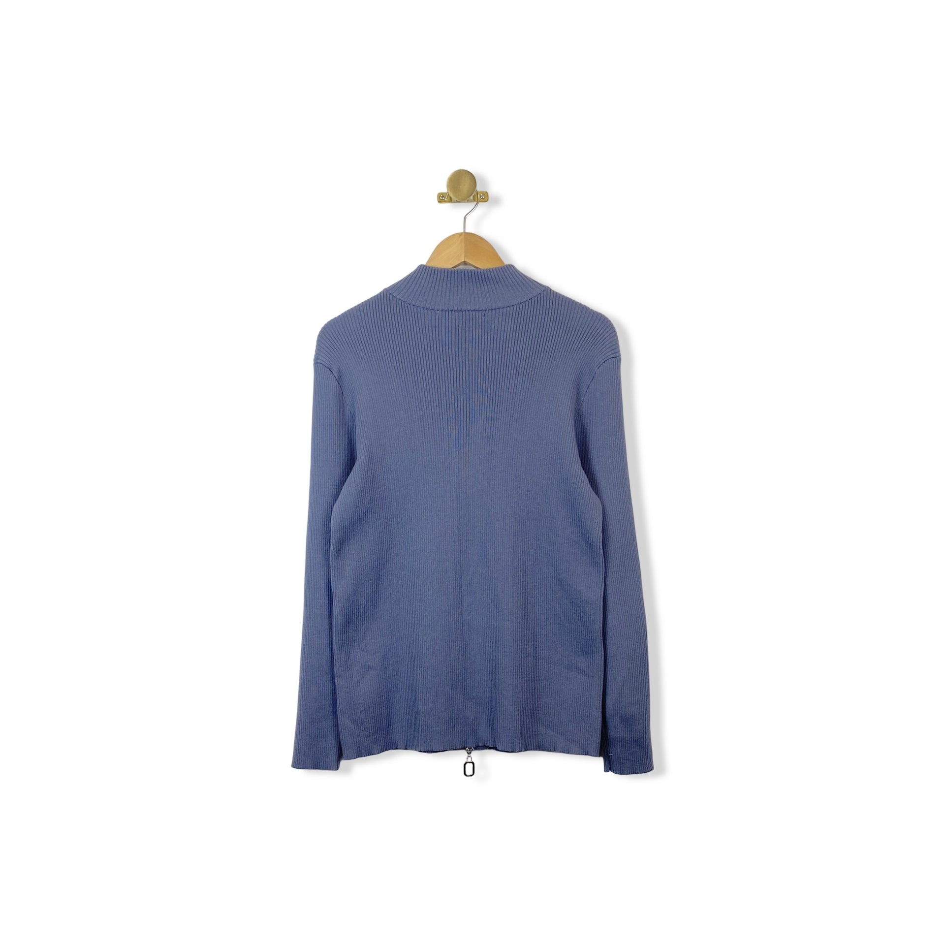 Eloquii Half Zip Ribbed Top