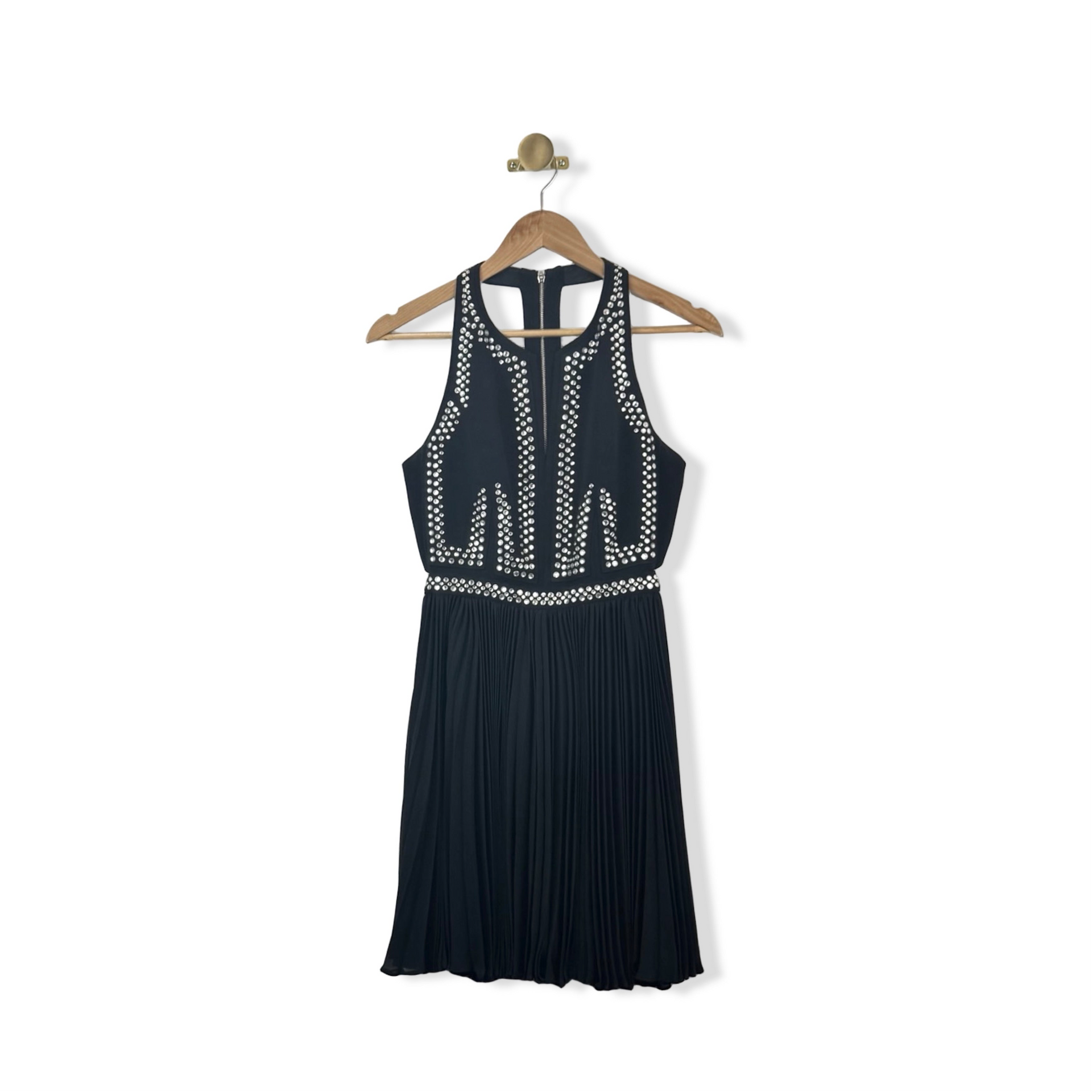 Rebecca Taylor Embellished Pleated Dress