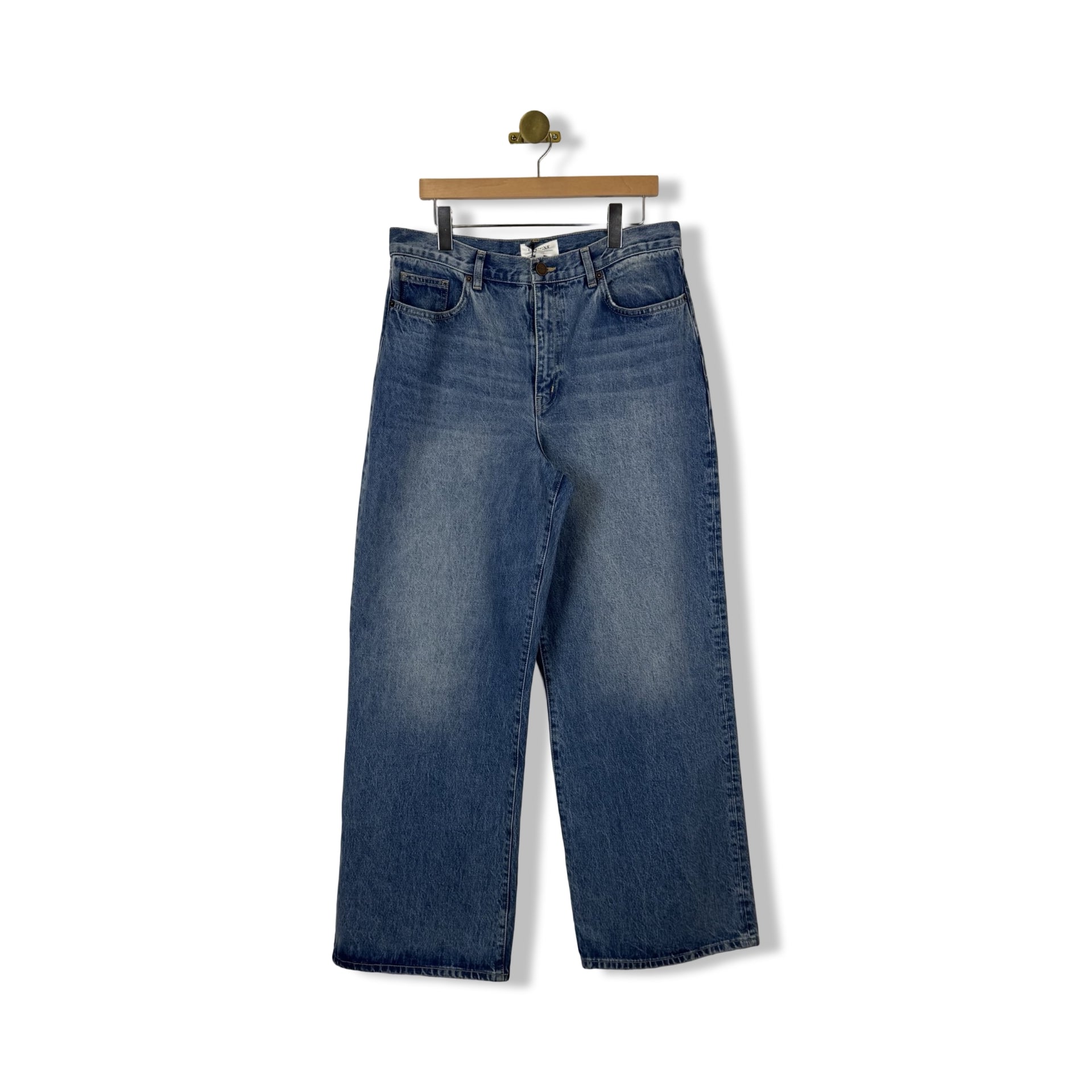 La Ligne Wide Leg Light Wash Jeans