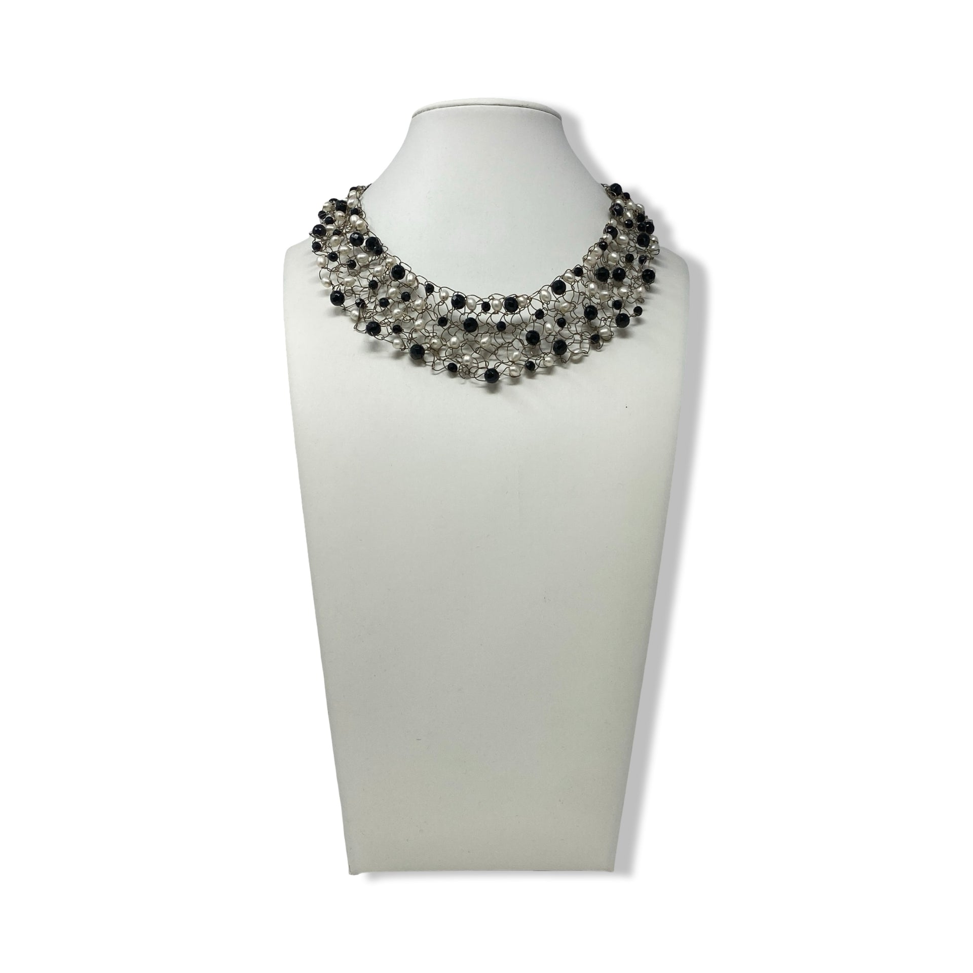 Wired Pearl Choker Necklace