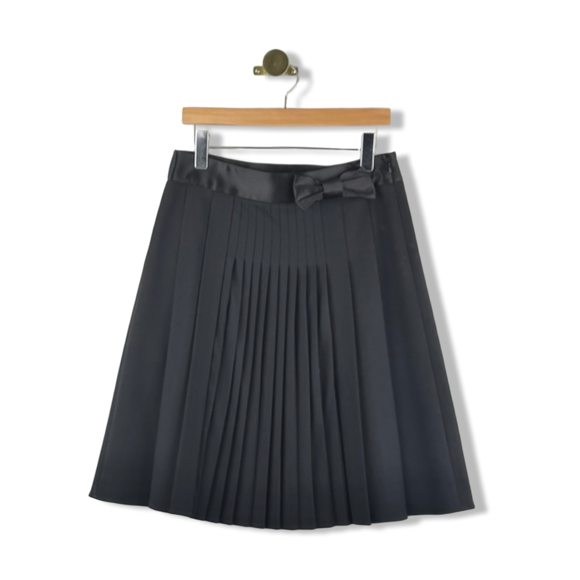 Theory Pleated Bow Skirt