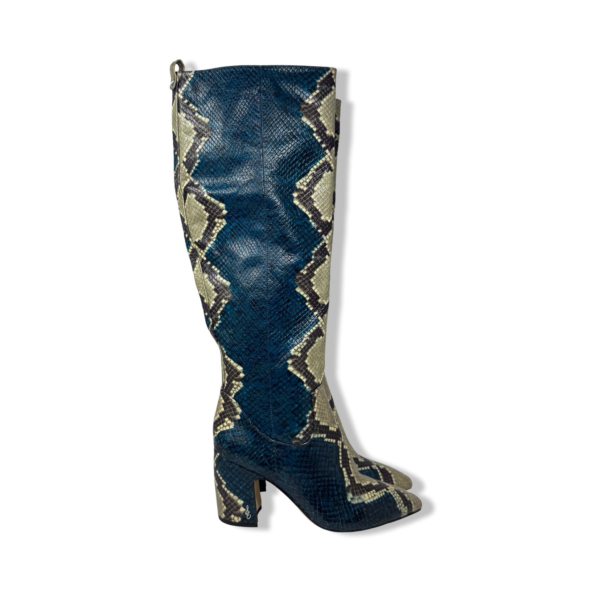 Sam Edelman Hai Snakeskin Knee High Boots