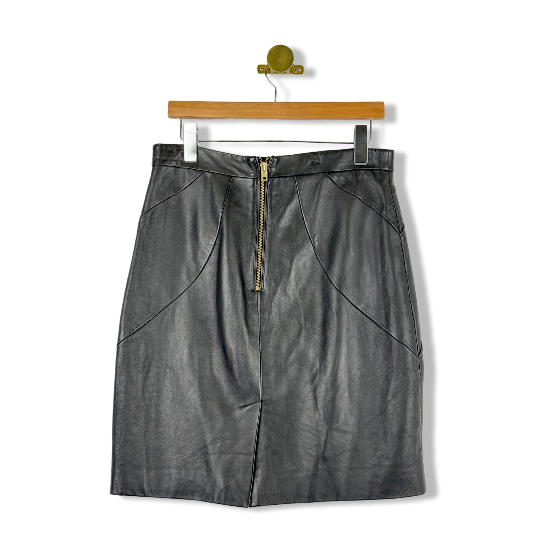 Reiss Etianne Leather Skirt