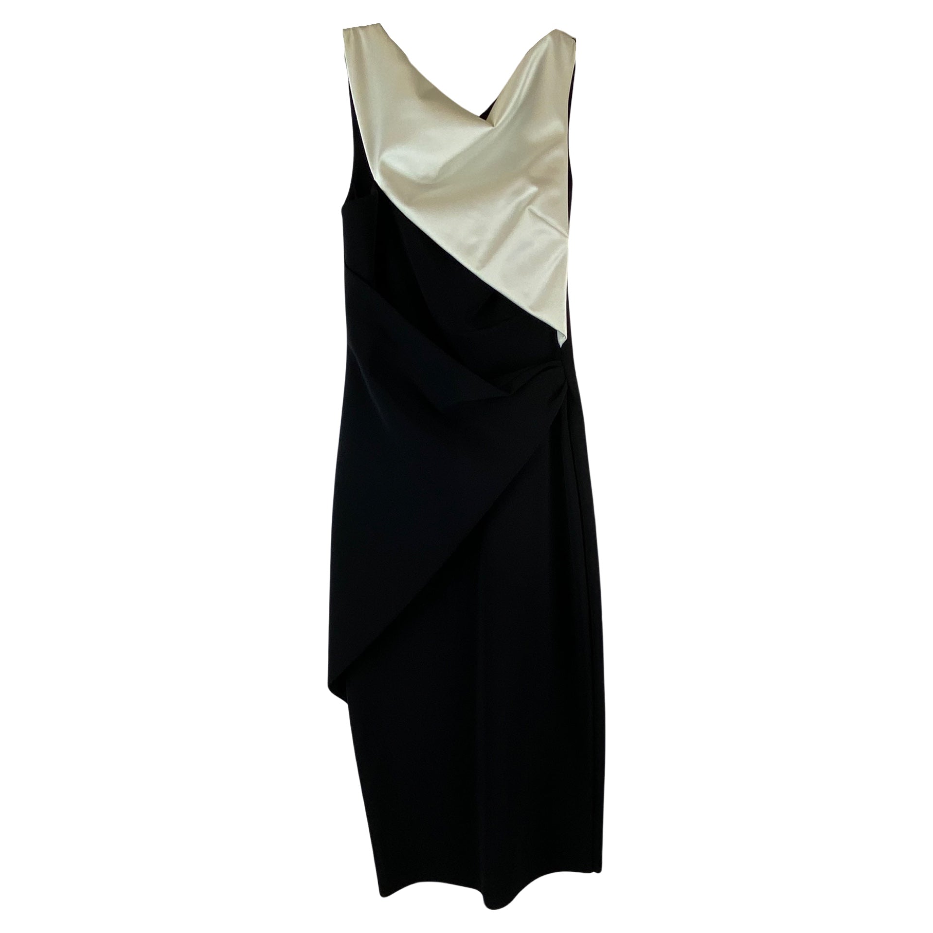 Chiara Boni Black and White Sleeveless Dress