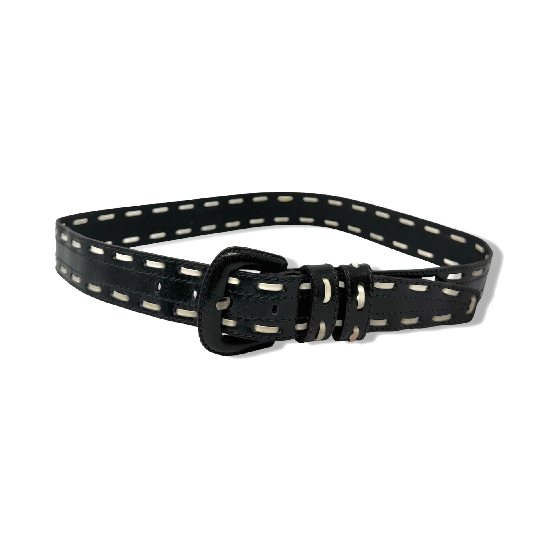 Vintage R.J. Graziano Stitched Trim Belt