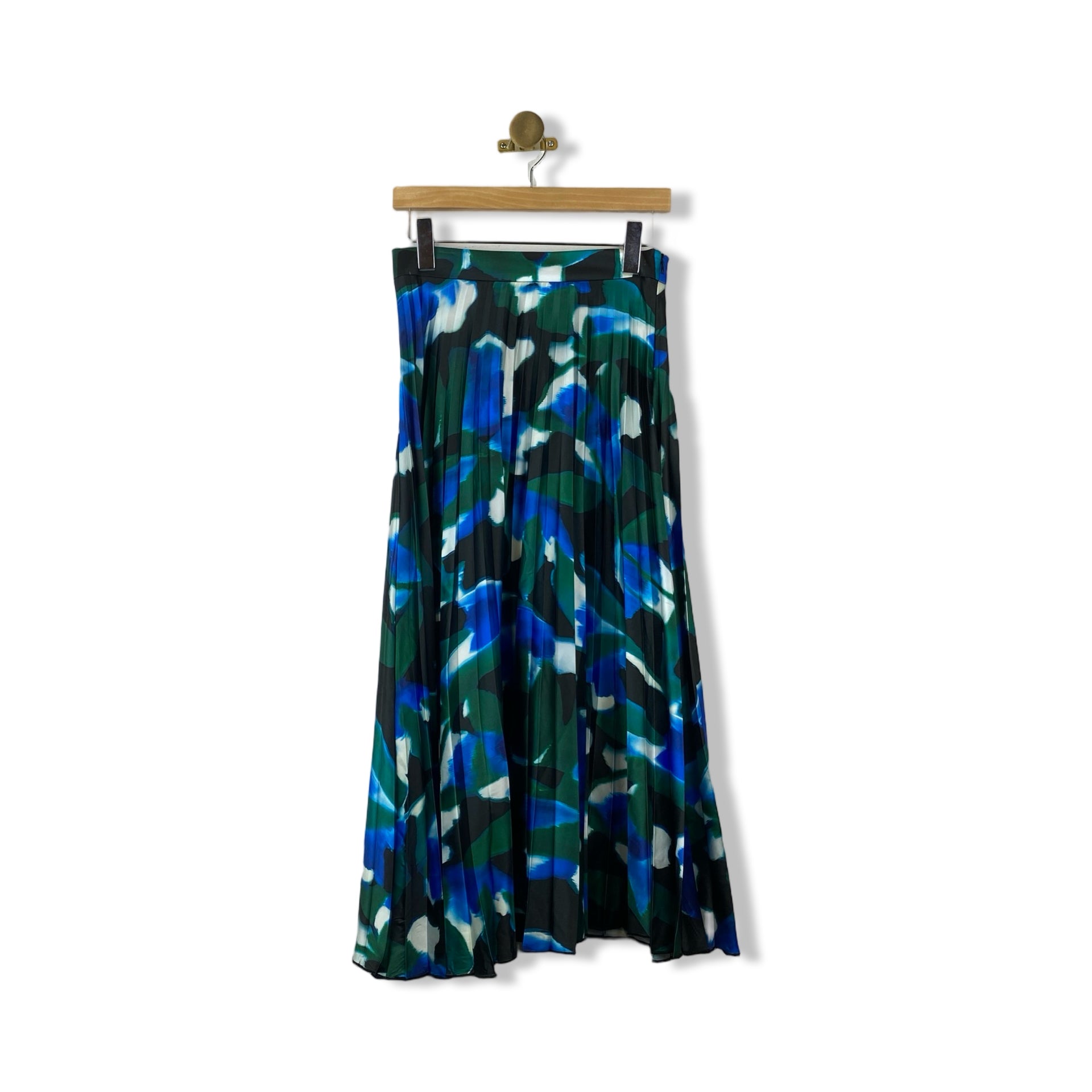 Area Stars Alba Floral Pleated Midi Skirt