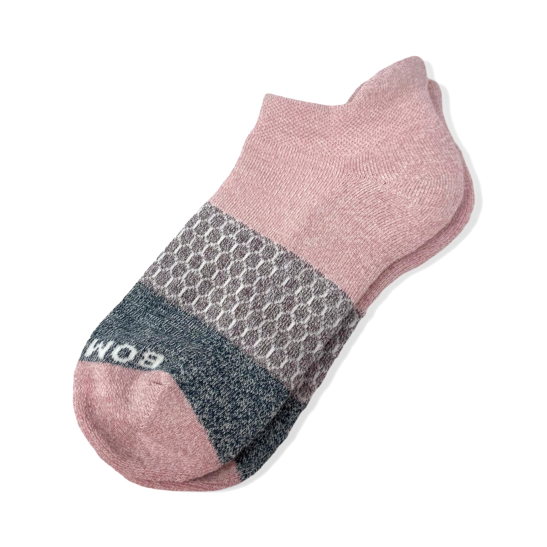 Bombas Tri-Block Pink Ankle Socks