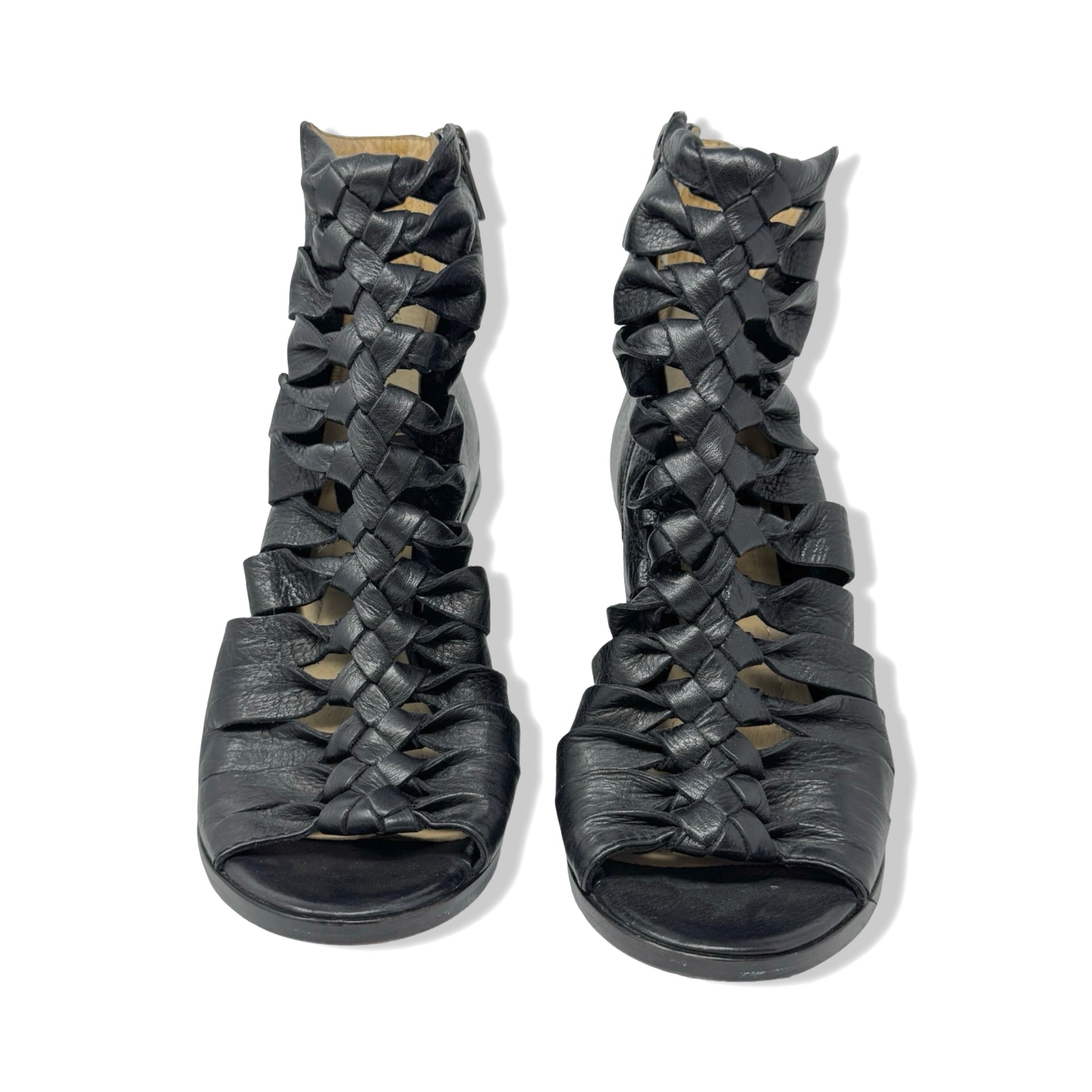 Frye Sofia Braided Heels