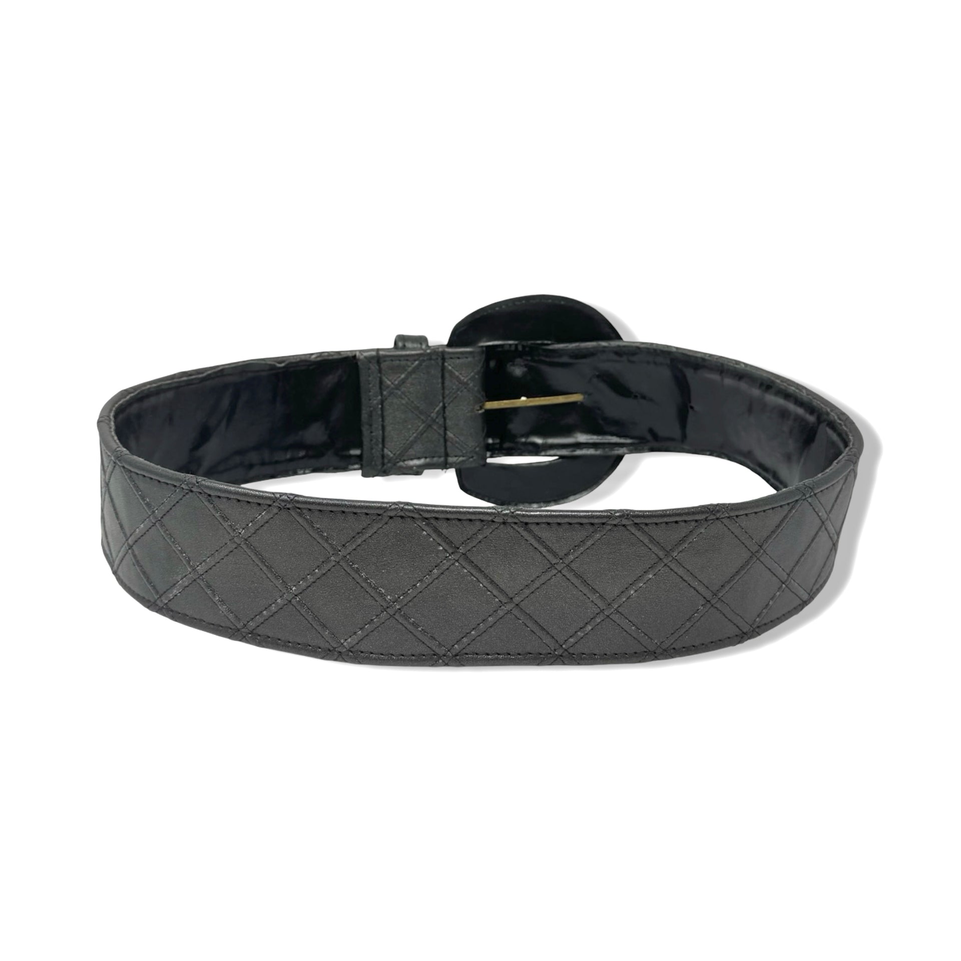 Vintage R.J. Graziano Diamond Print Belt