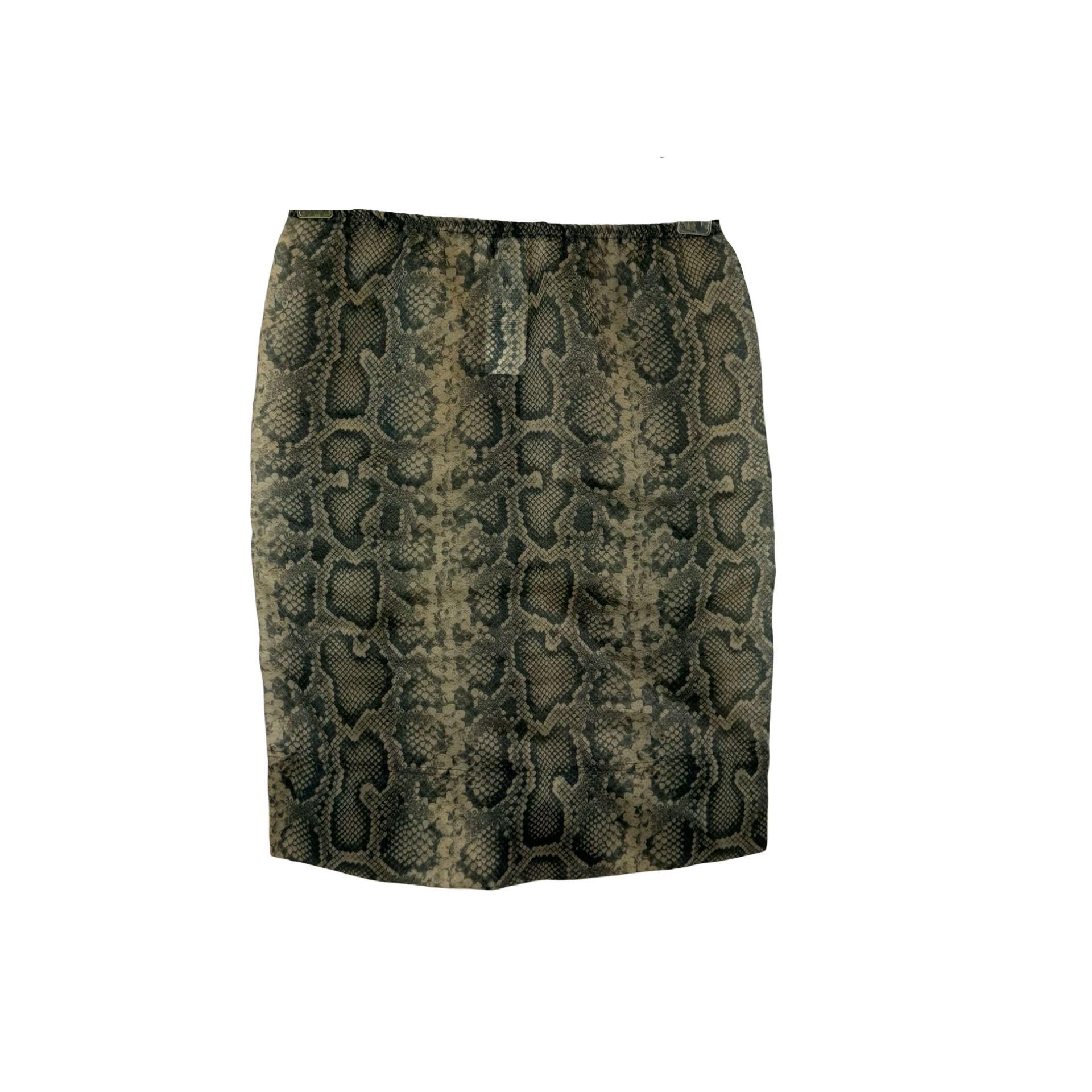 Sportmax Desio Snake Effect Organza Midi Skirt