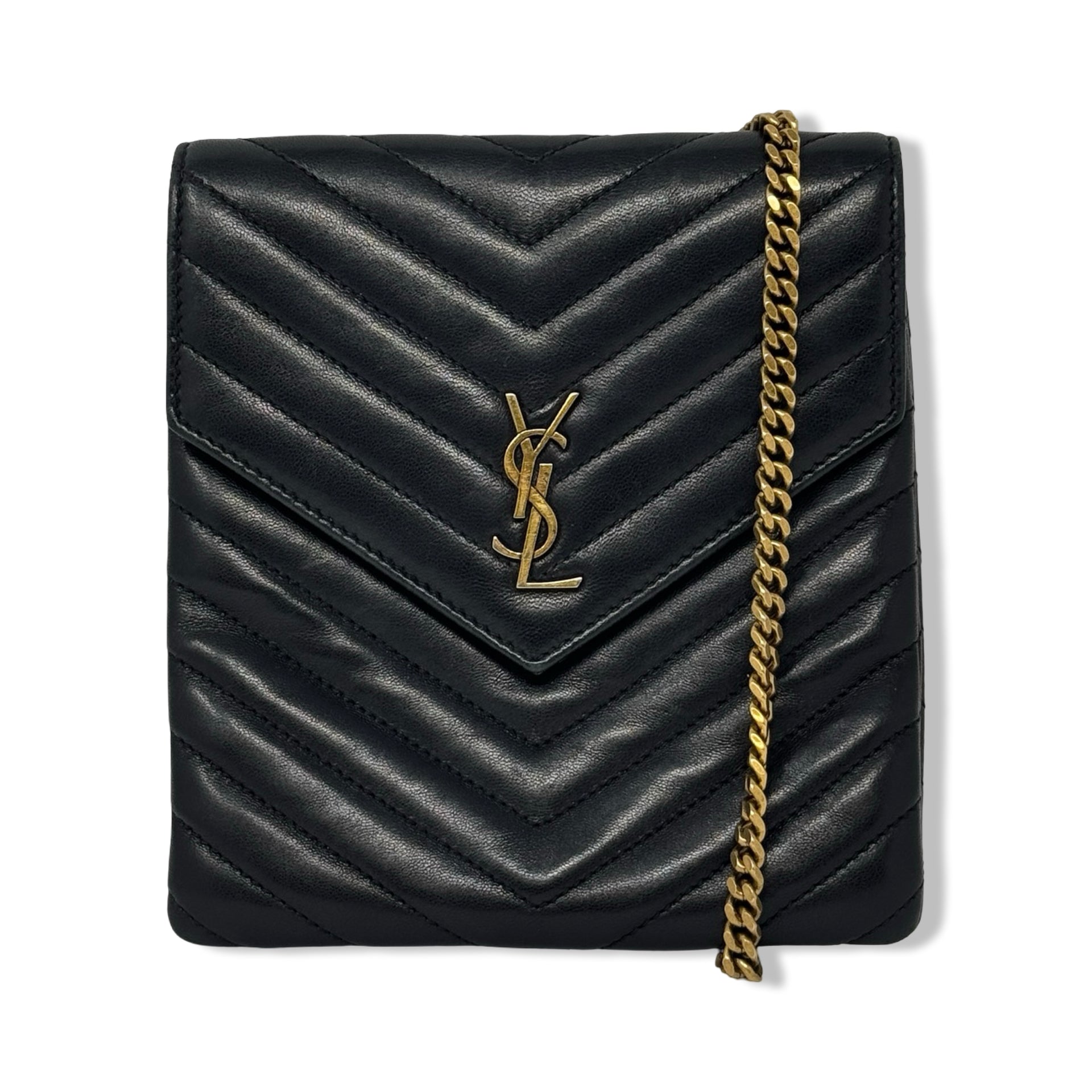 Saint Laurent Quilted Double Flap Bag