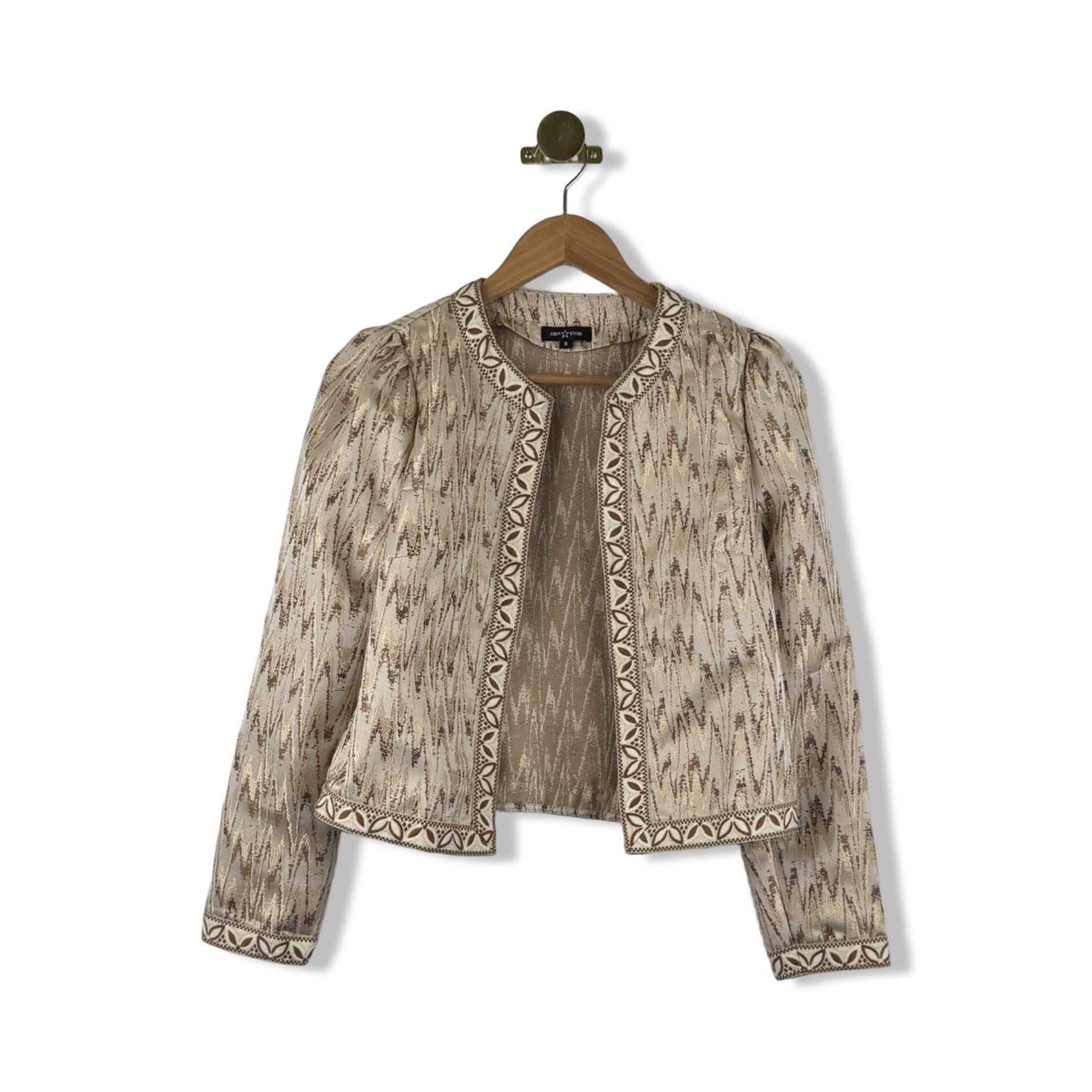 Area Stars Champagne Patterned Jacket