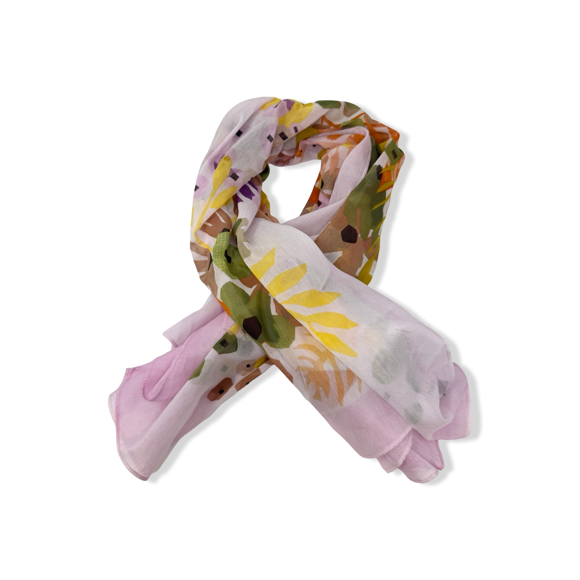 Fraas Oversized Floral Square Scarf