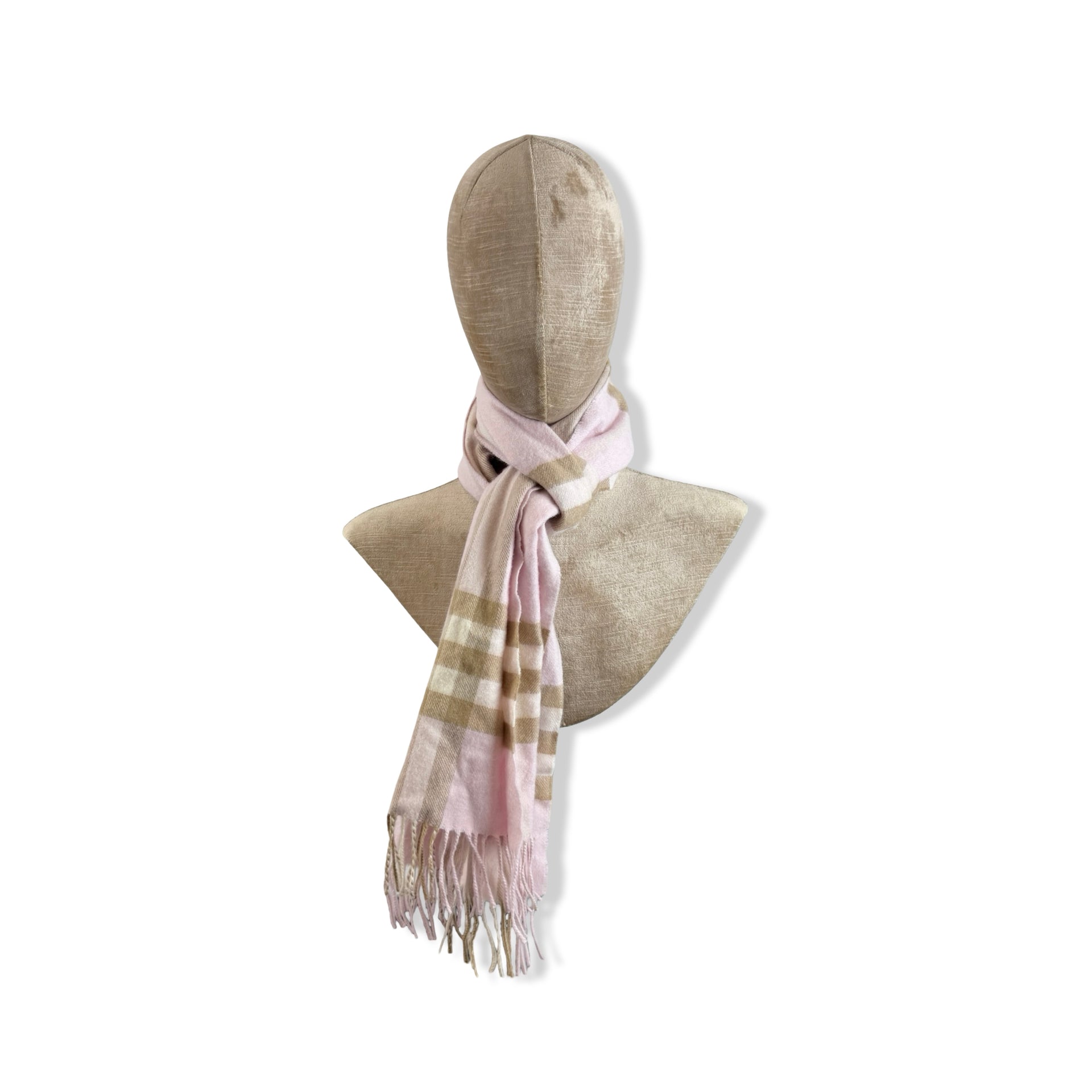 Fringe Plaid Scarf