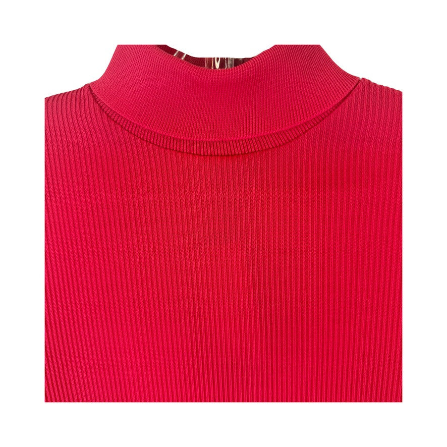 Vintage Dalton Ribbed Mock Neck Top-Detail