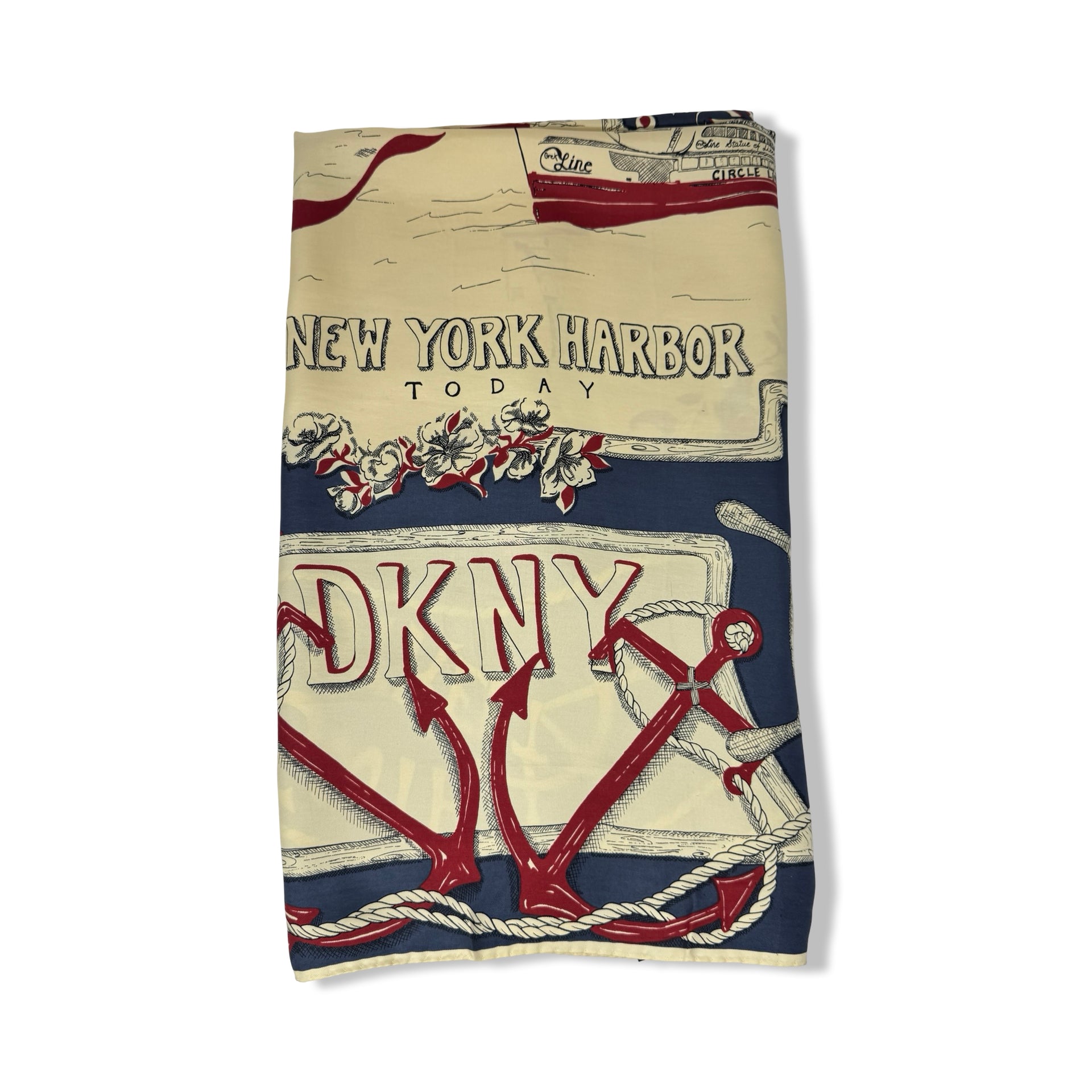 Vintage DKNY The New York Harbor Scarf
