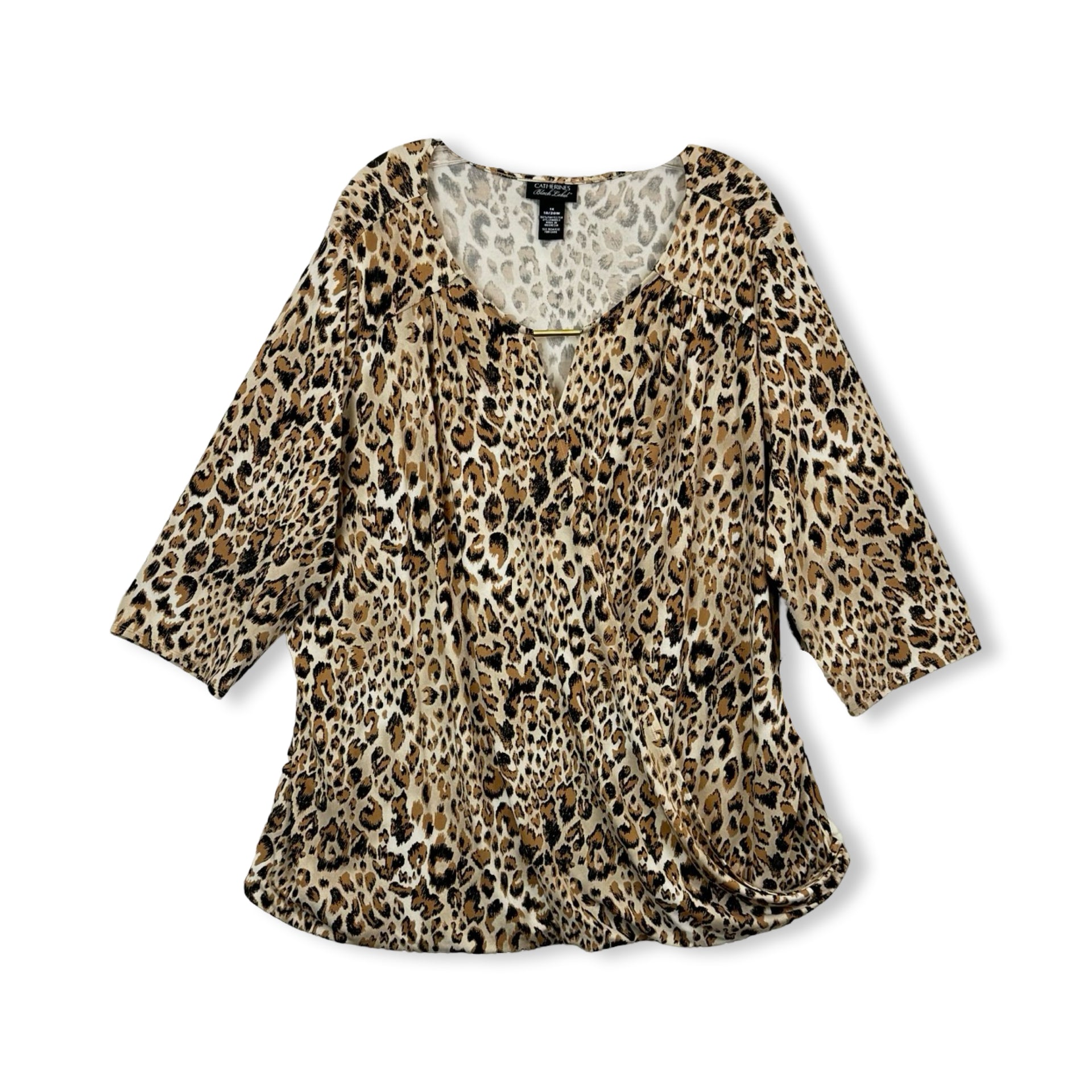 Catherine's Leopard Print Wrap Top