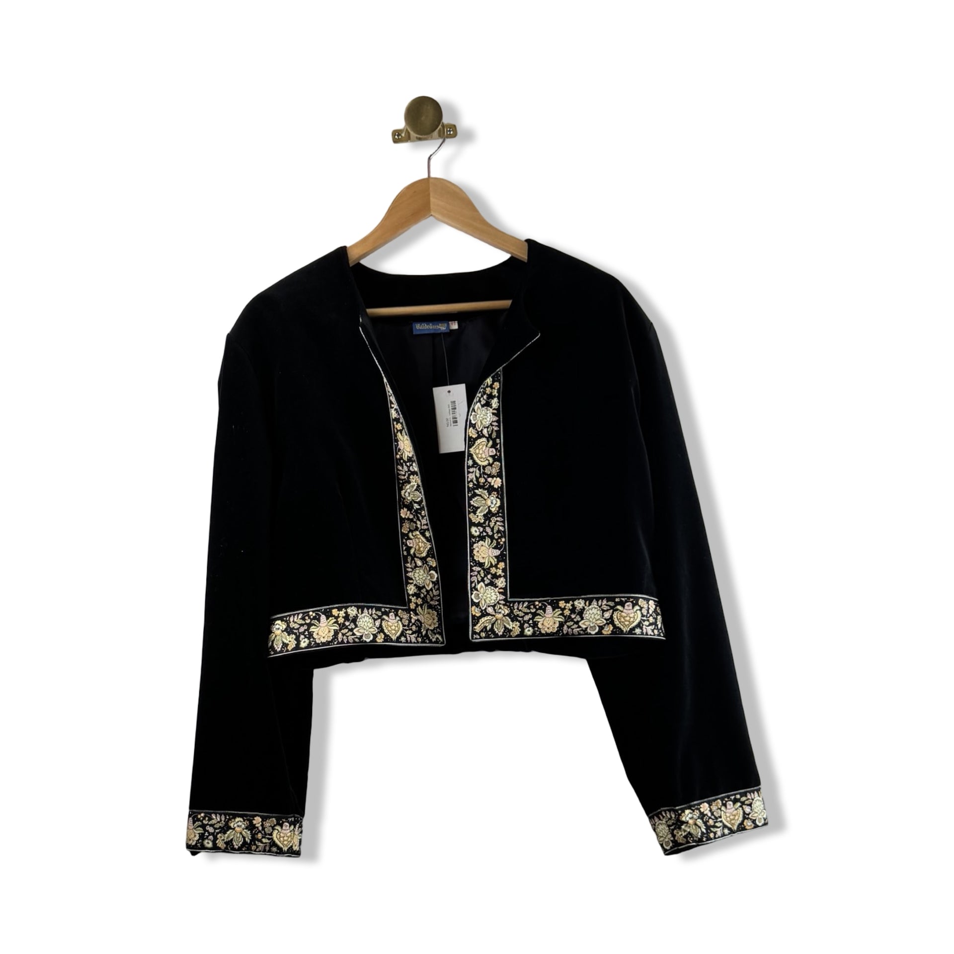 Vintage Valdrõme Open Front Velvet Jacket