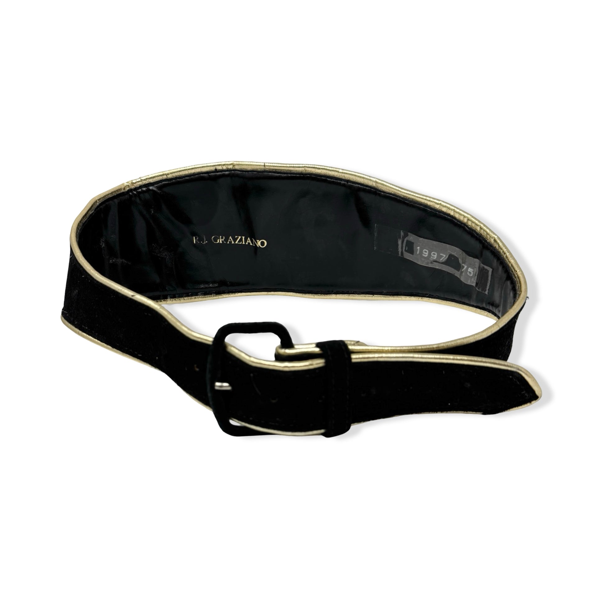 Vintage R.J. Graziano Metallic Patterned Belt