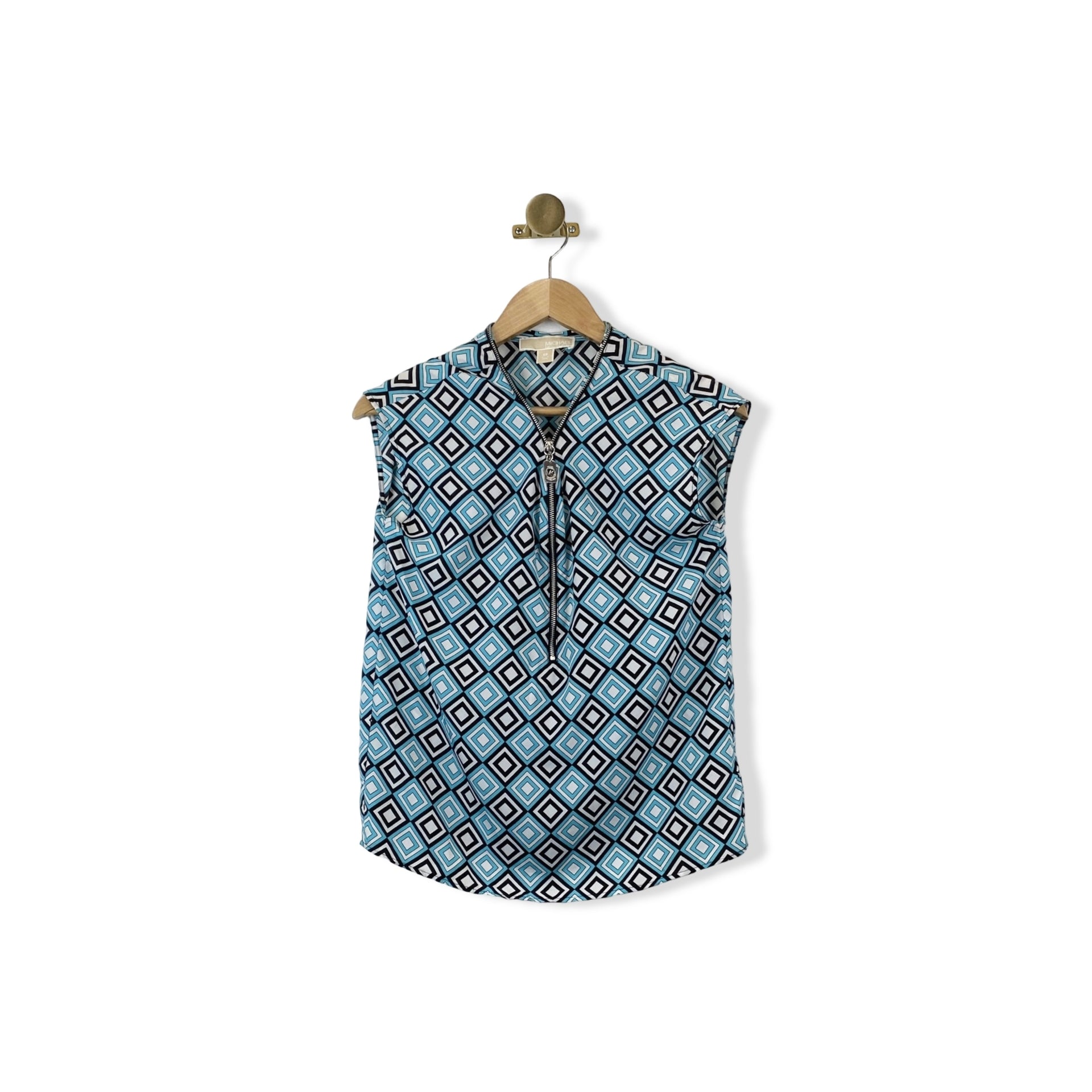 MICHAEL Michael Kors Patterned Zip Top